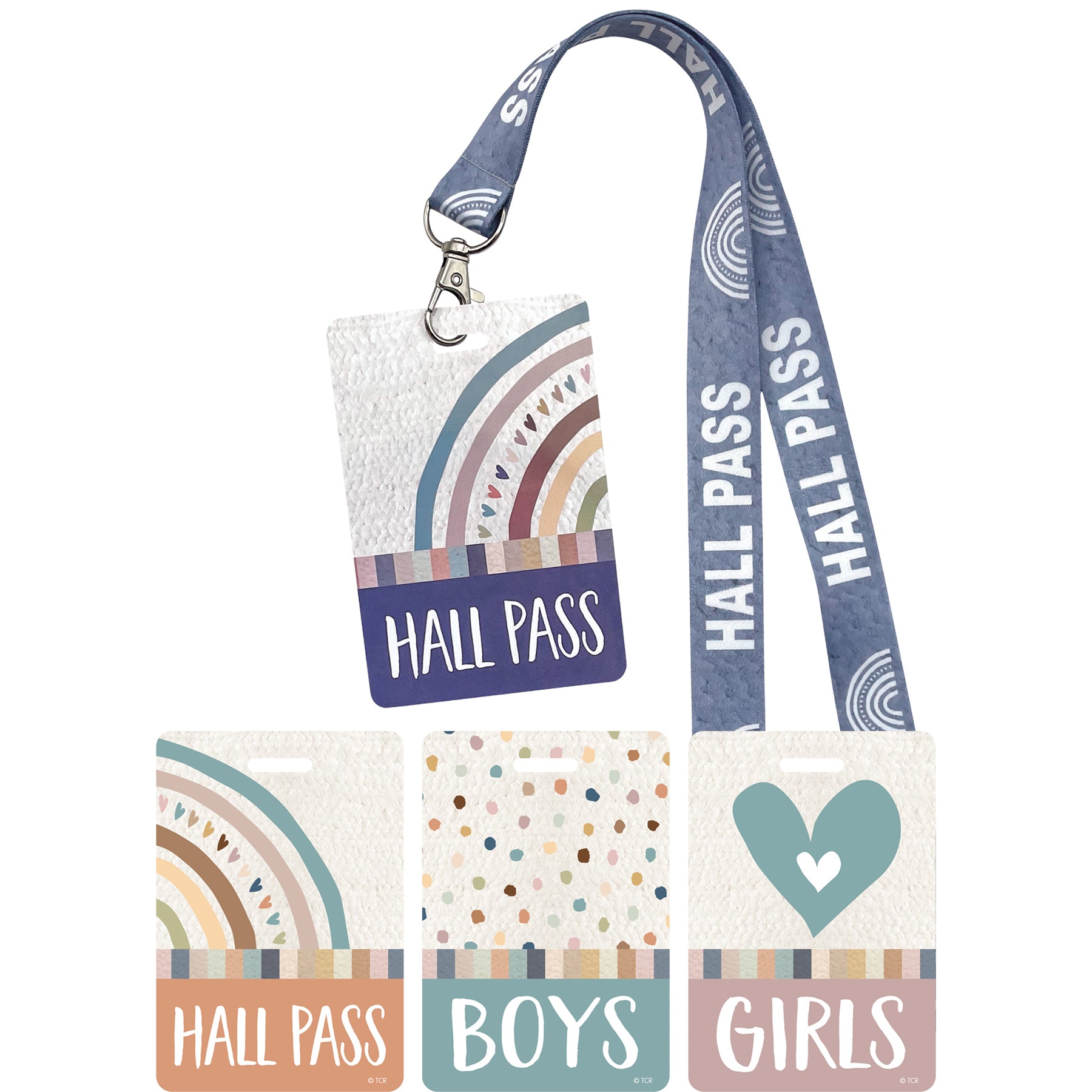 Everyone is Welcome Hall Pass with Lanyard, 4 Per Pack, 3 Packs