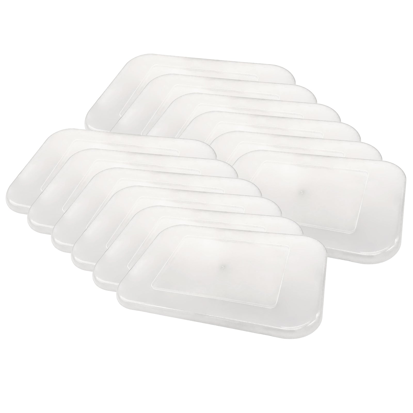 Clear Plastic Storage Bin Lid - Small, Pack of 12