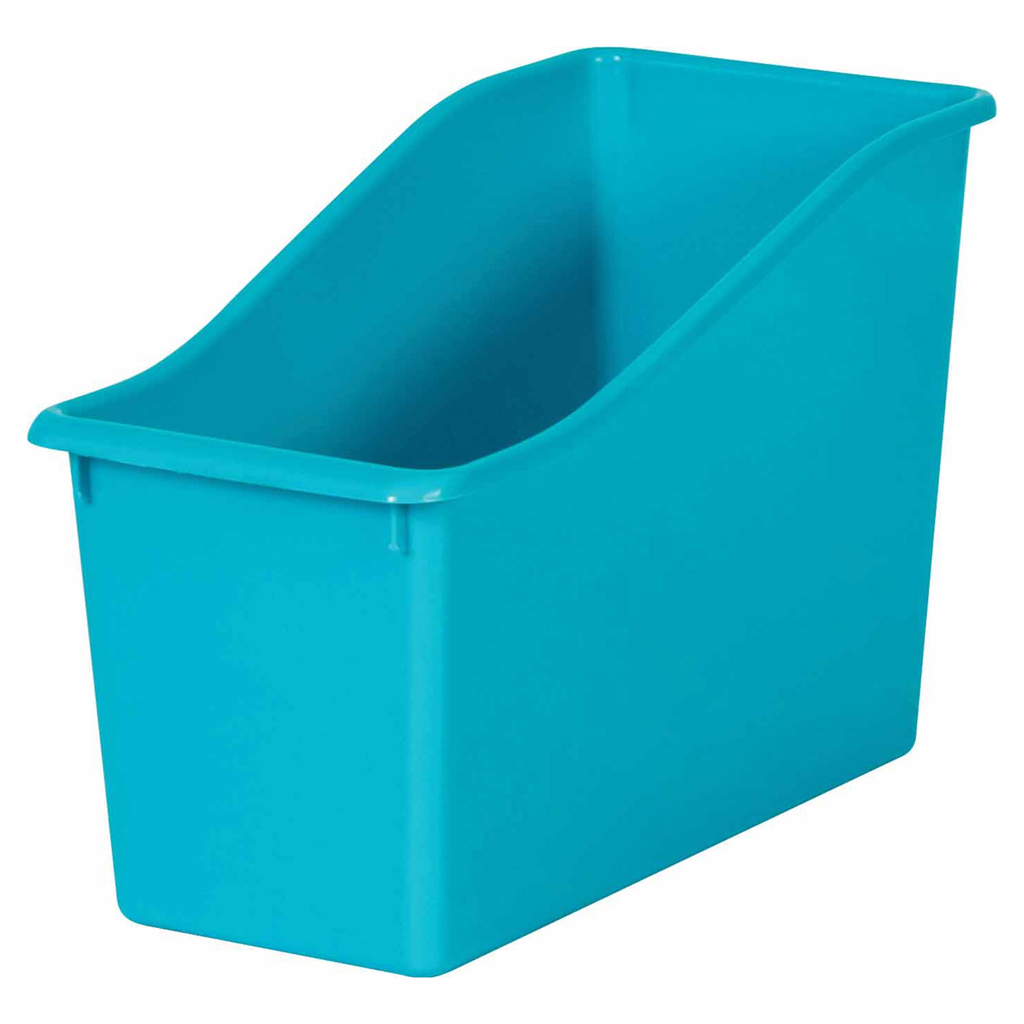 Teal Plastic Book Bin, Pack of 6