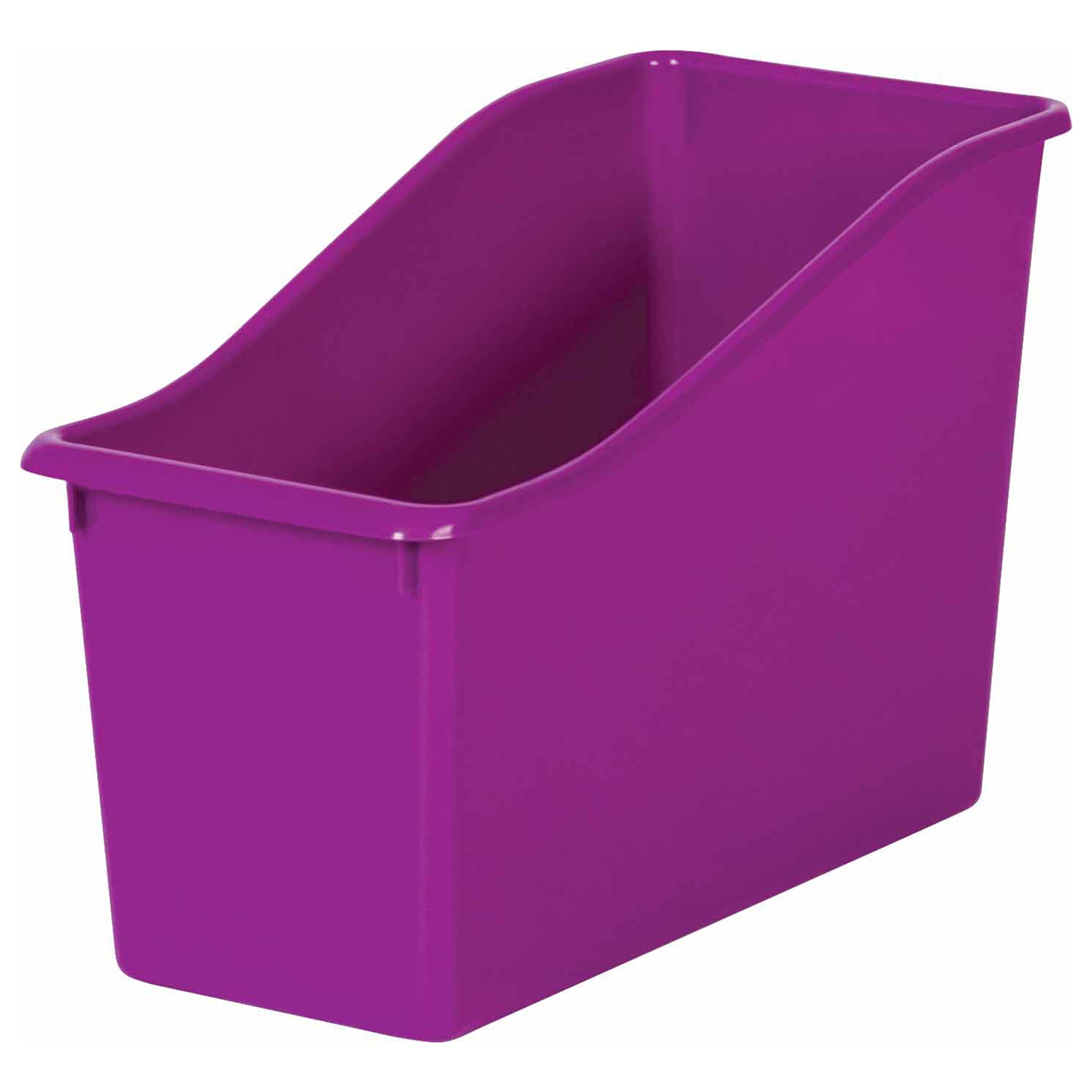 Purple Plastic Book Bin, Pack of 6