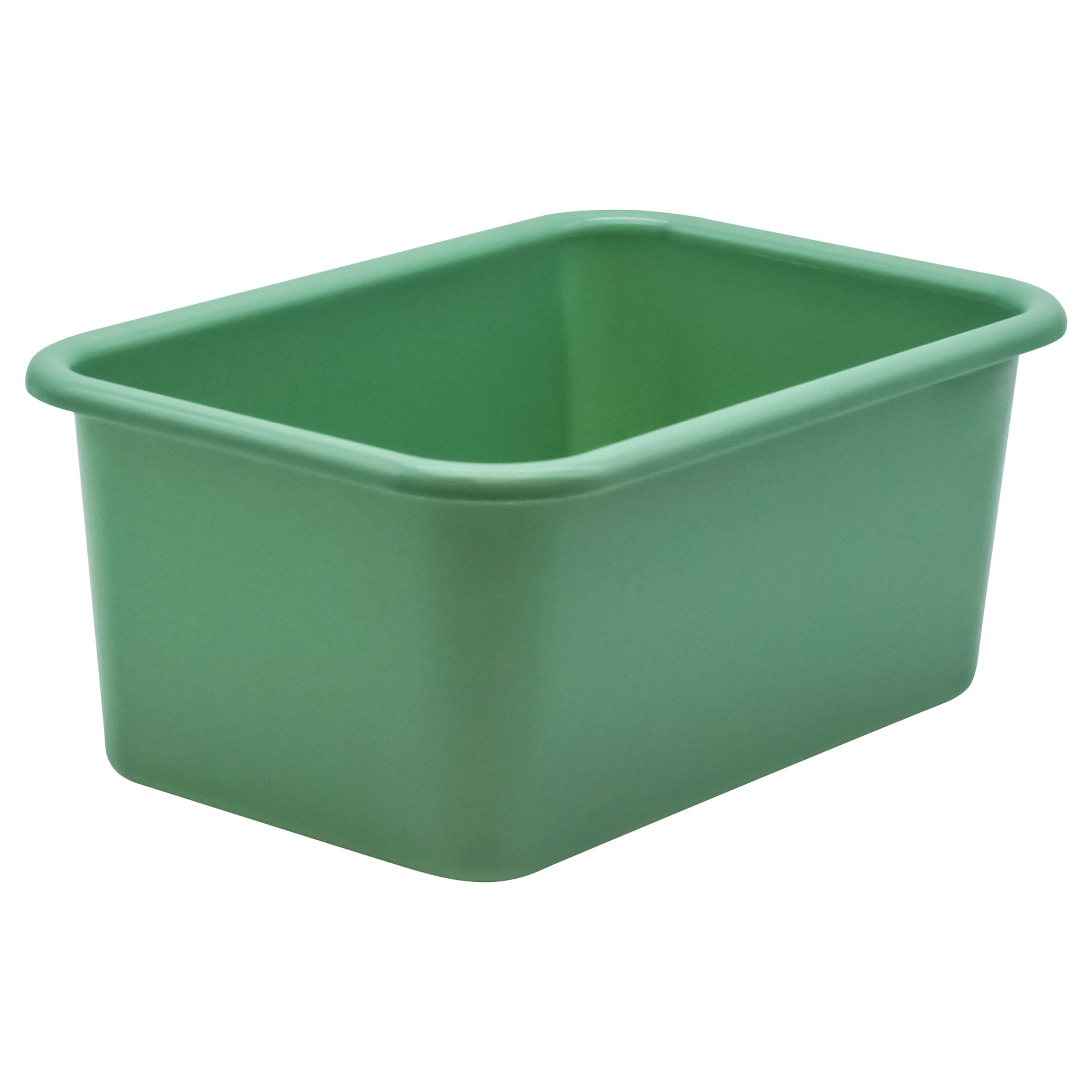 Eucalyptus Green Small Plastic Storage Bin, Pack of 6