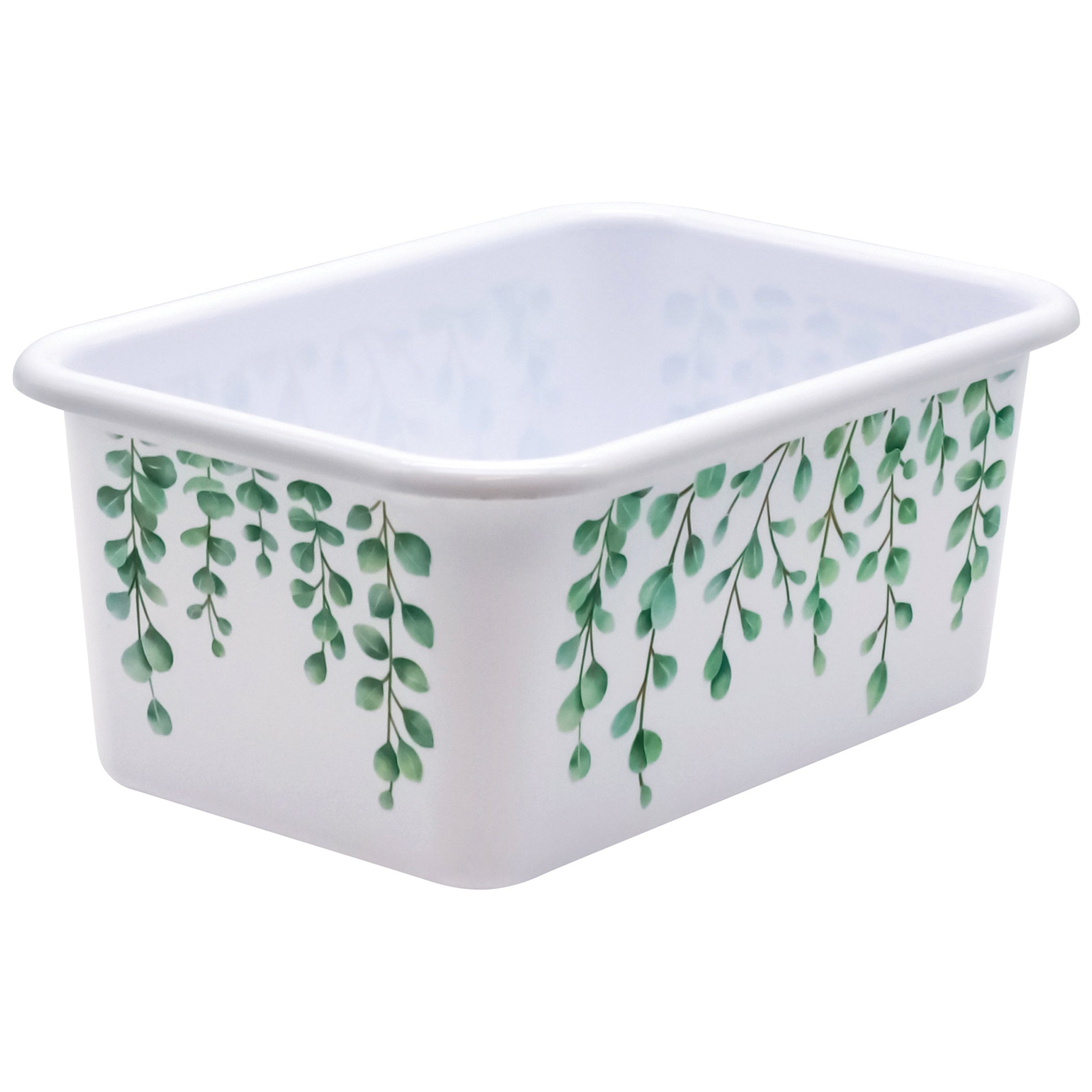 Eucalyptus Small Plastic Storage Bin, Pack of 3