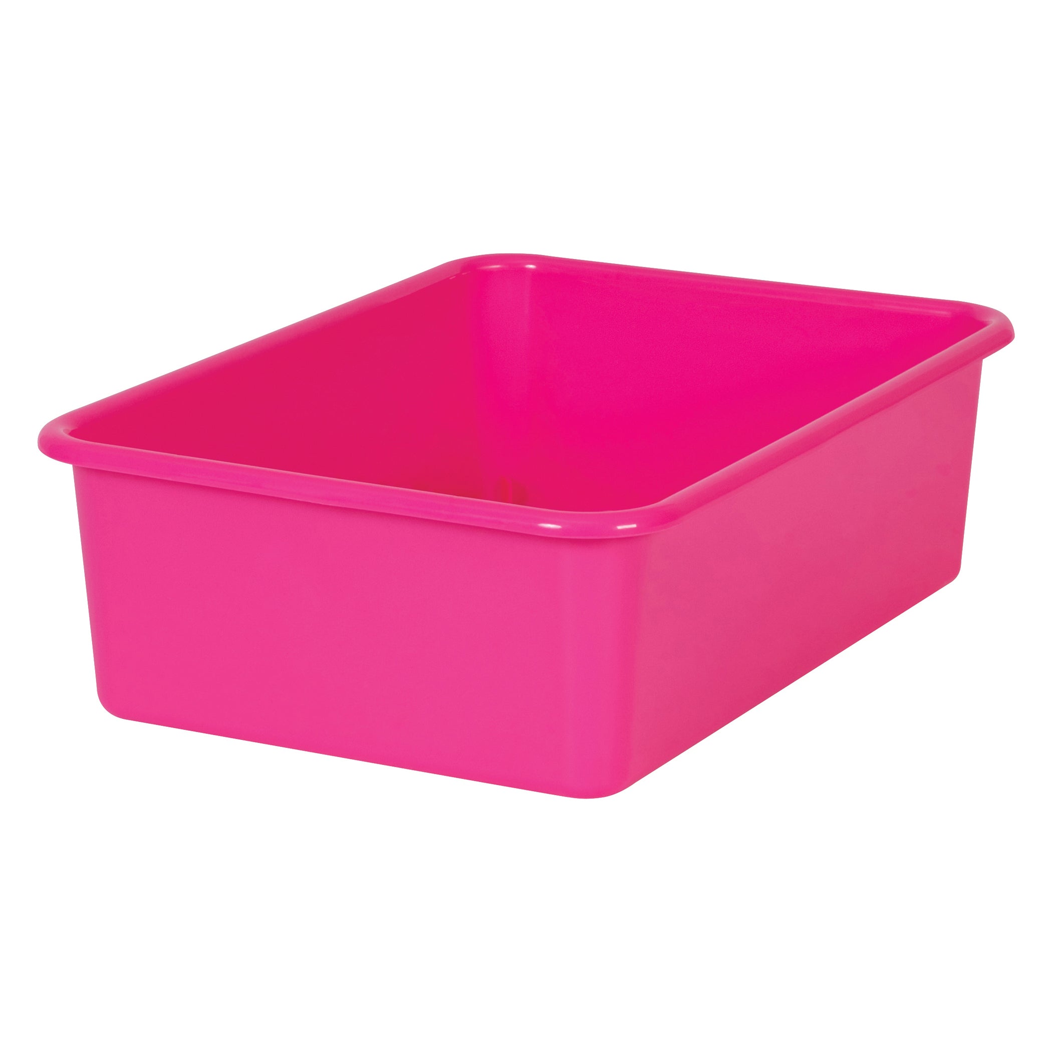 Pink Large Plastic Storage Bin, Pack of 3