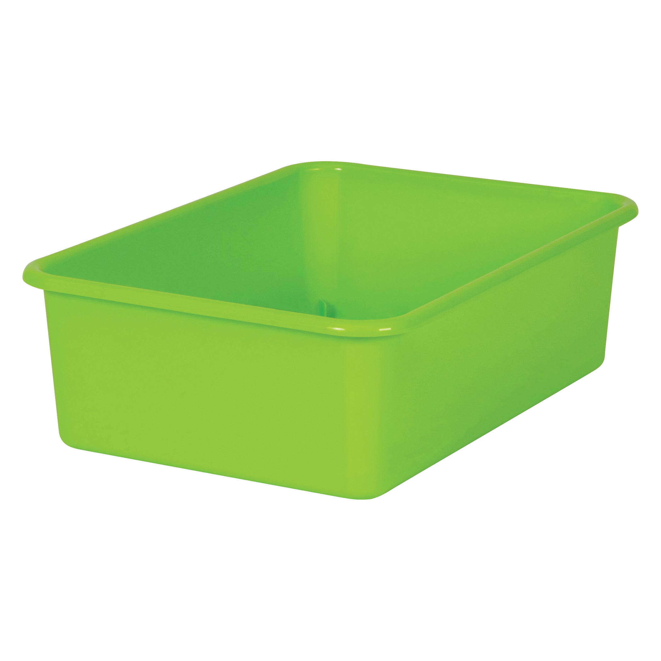 Lime Large Plastic Storage Bin, Pack of 3