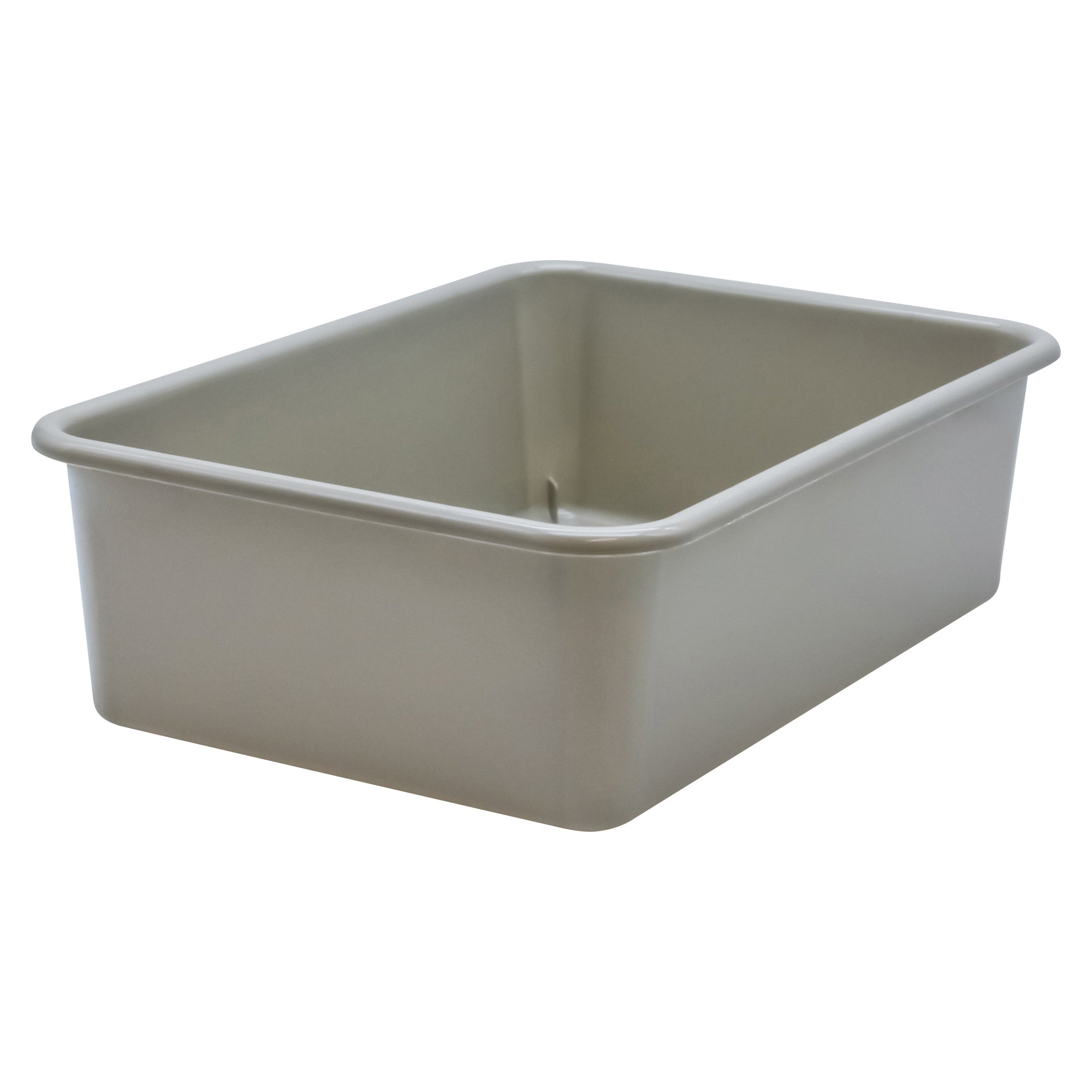 Gray Large Plastic Storage Bin, Pack of 3