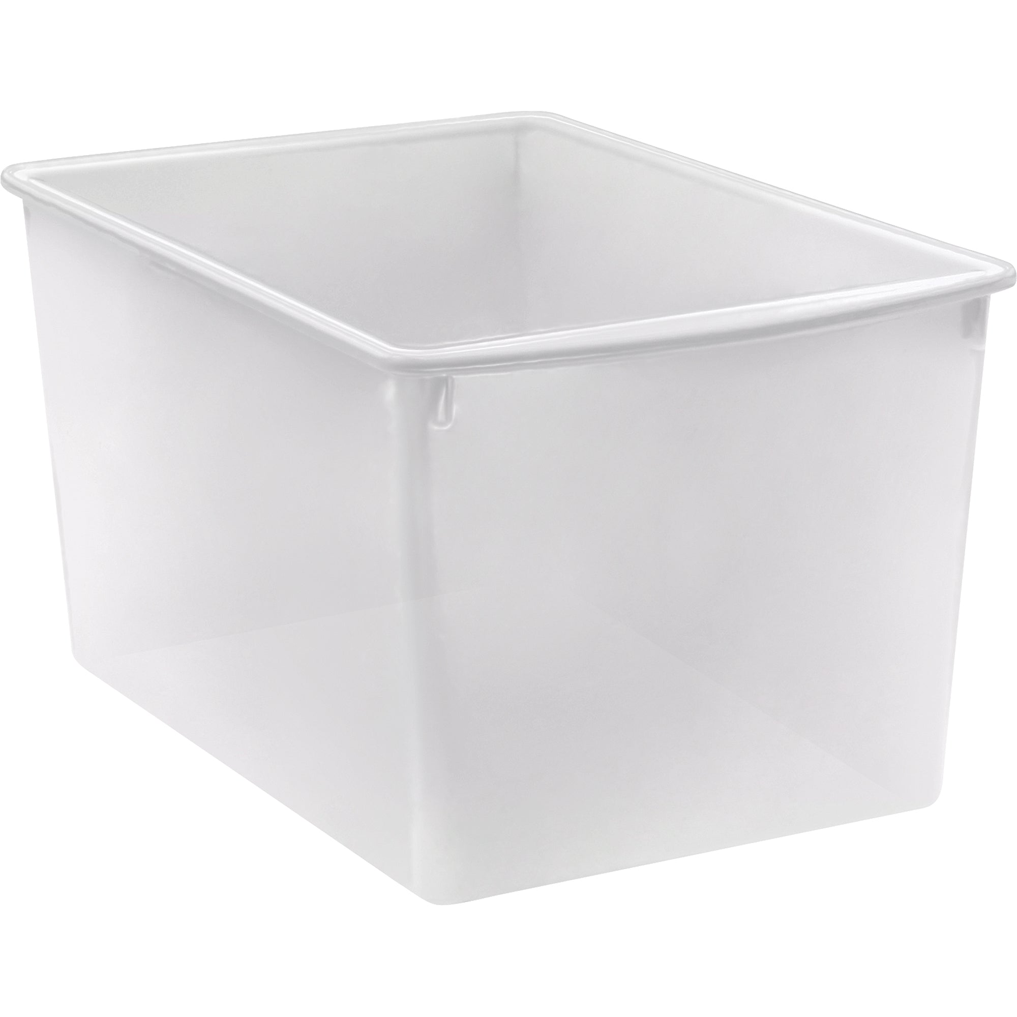 Plastic Multi-Purpose Bin, Clear, Pack of 6