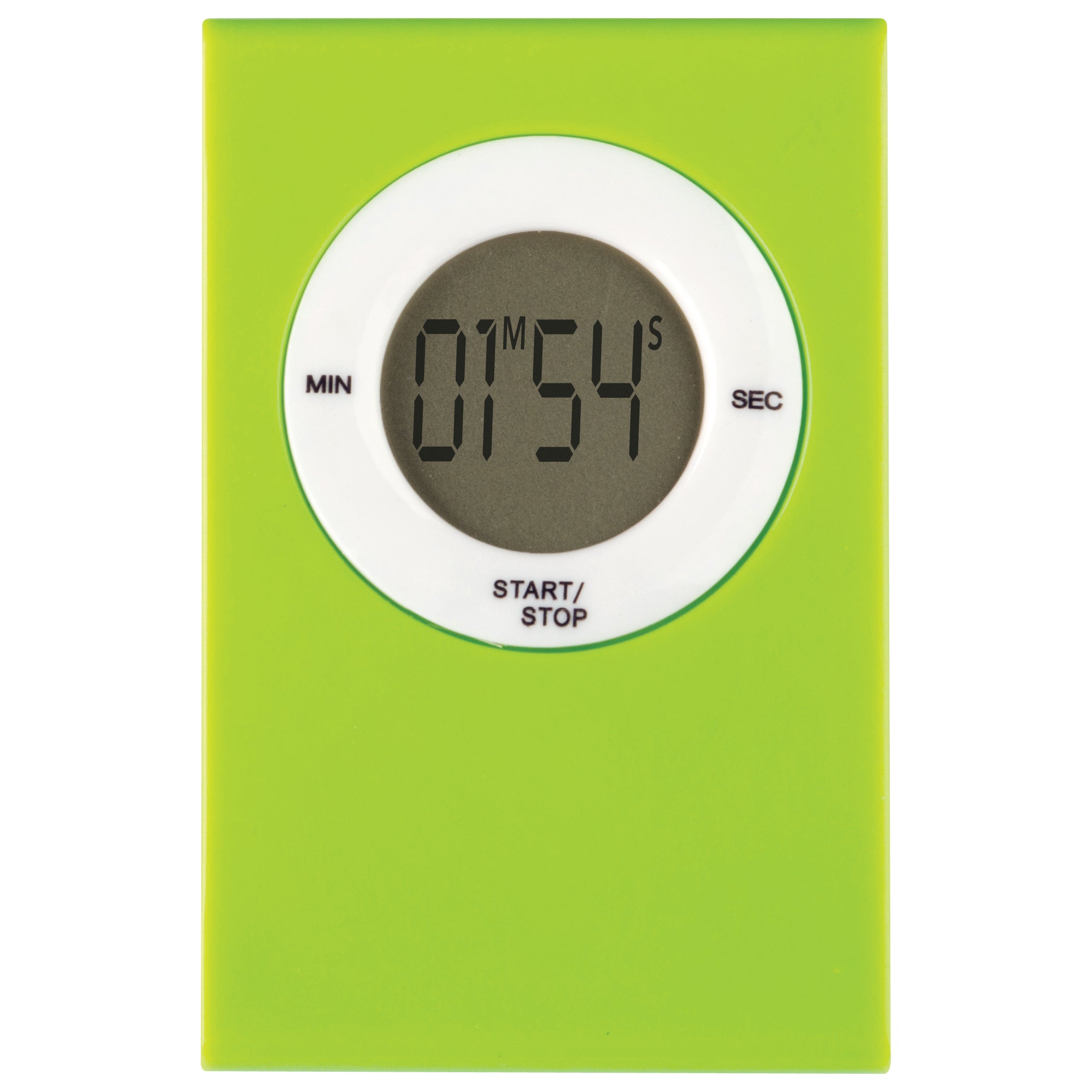 Magnetic Digital Timer, Lime, Pack of 3