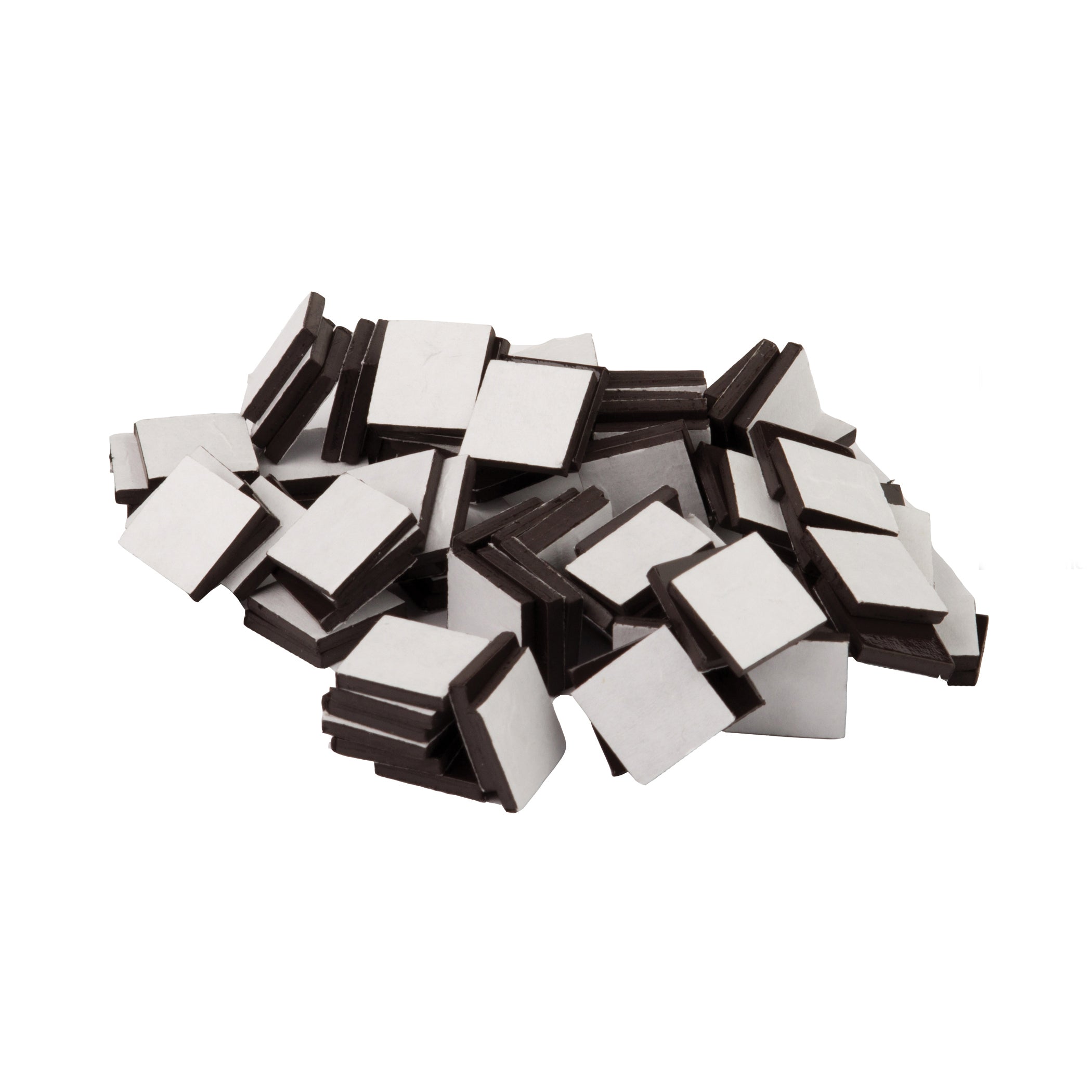 Adhesive Magnetic Squares (3/4" sq), 50 Per Pack, 6 Packs