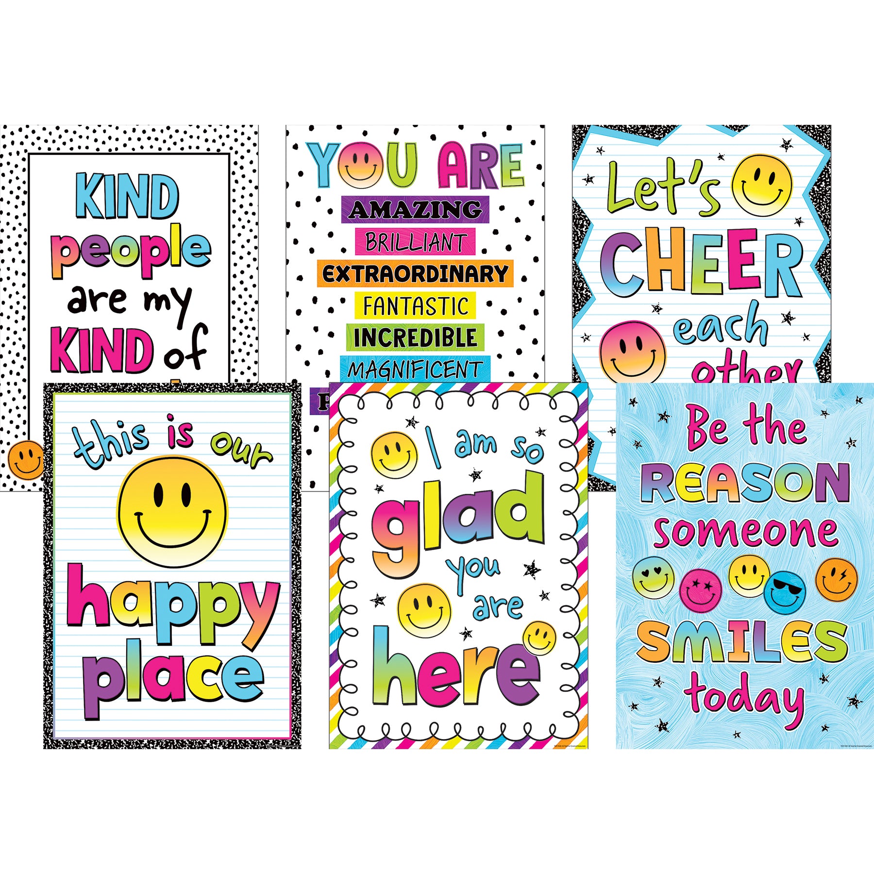 Brights 4Ever Positive Posters, Set of 6