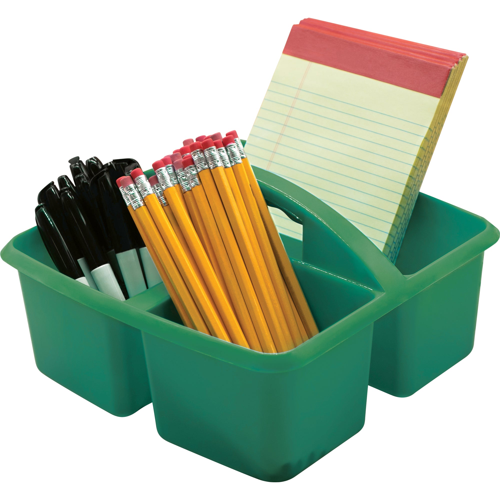 Green Plastic Storage Caddy, Pack of 6