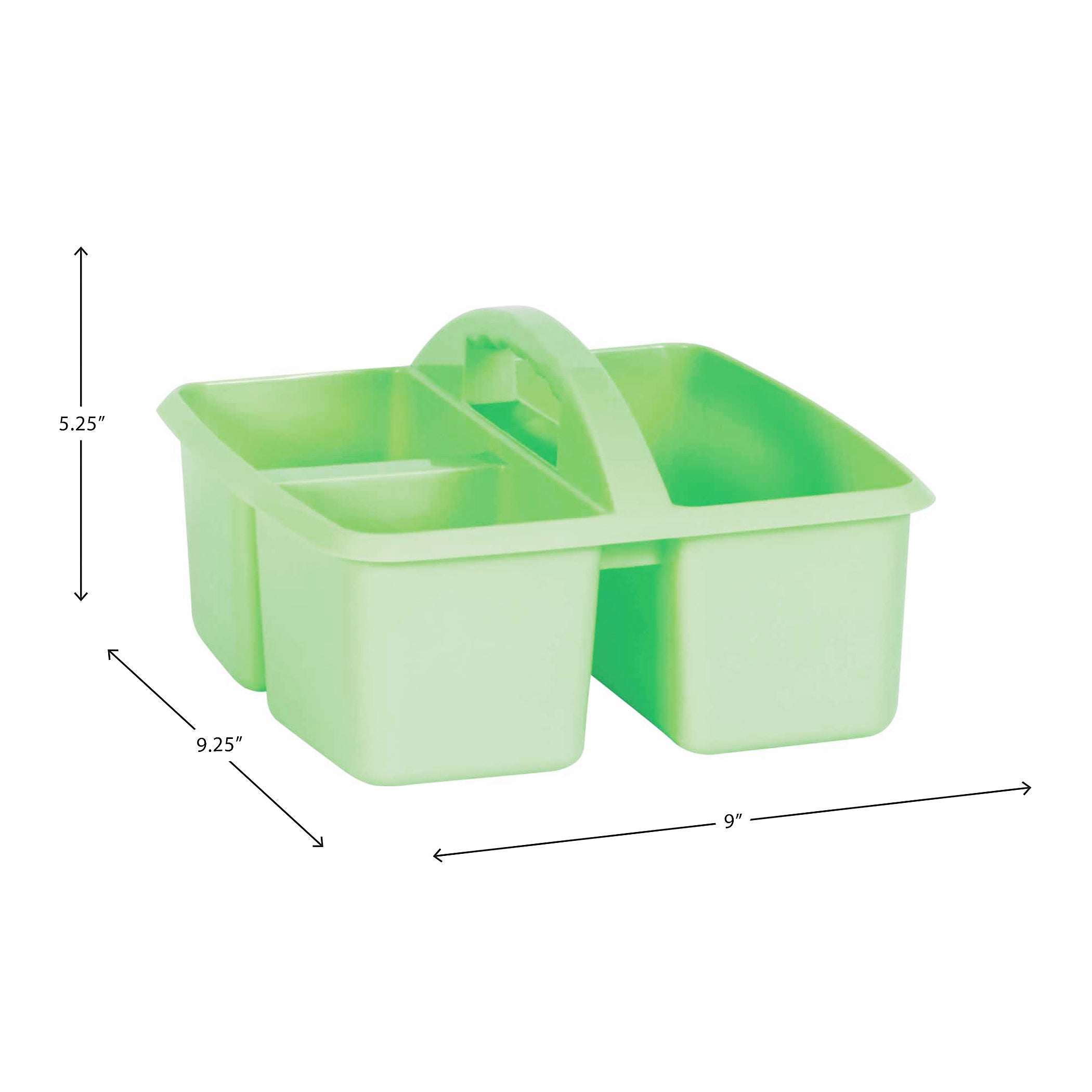 Mint Plastic Storage Caddy, Pack of 6