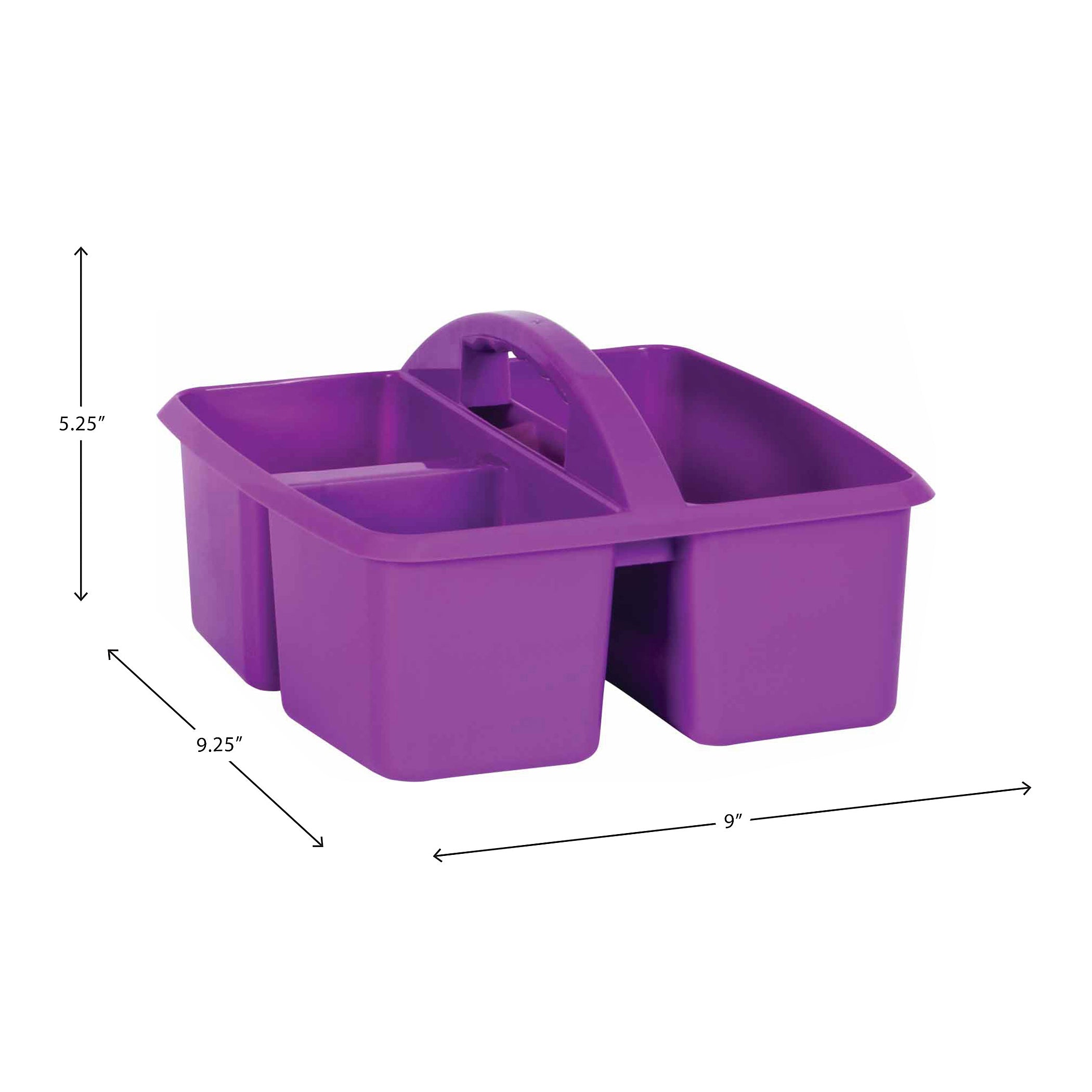 Purple Plastic Storage Caddy, Pack of 6