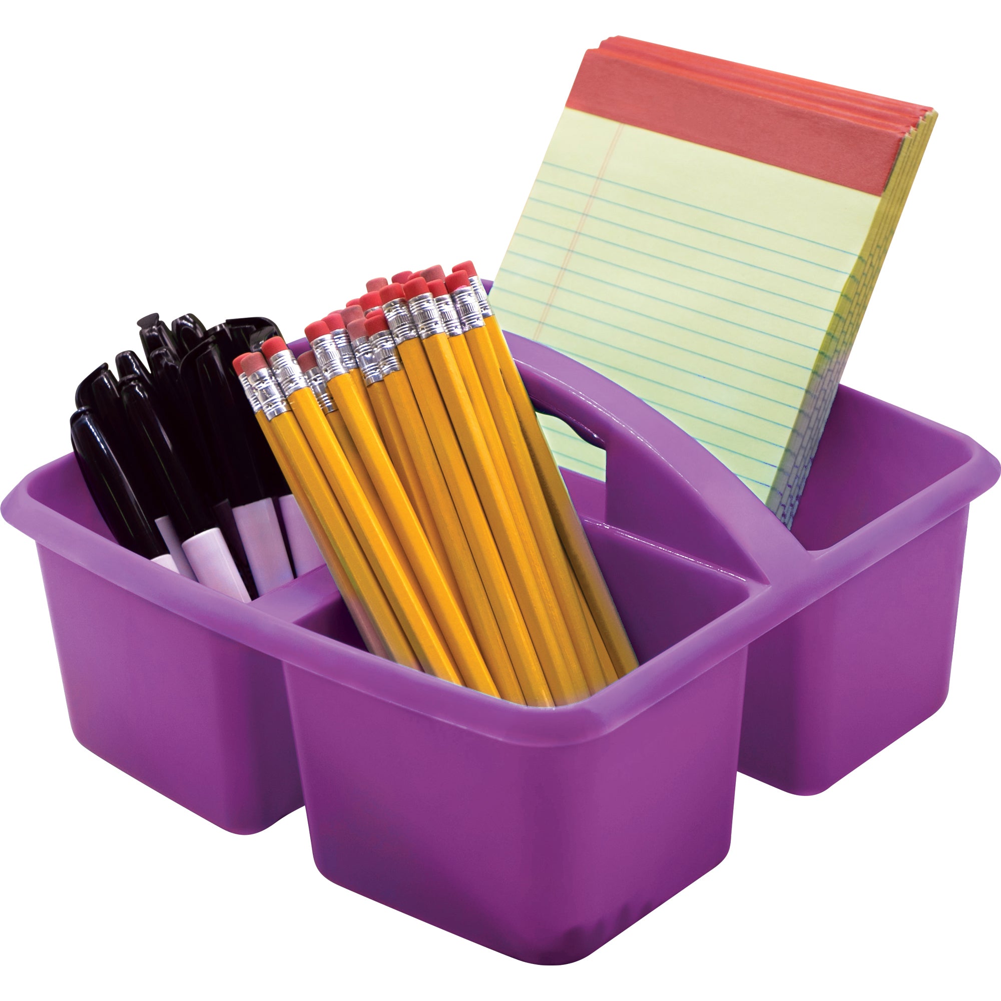 Purple Plastic Storage Caddy, Pack of 6