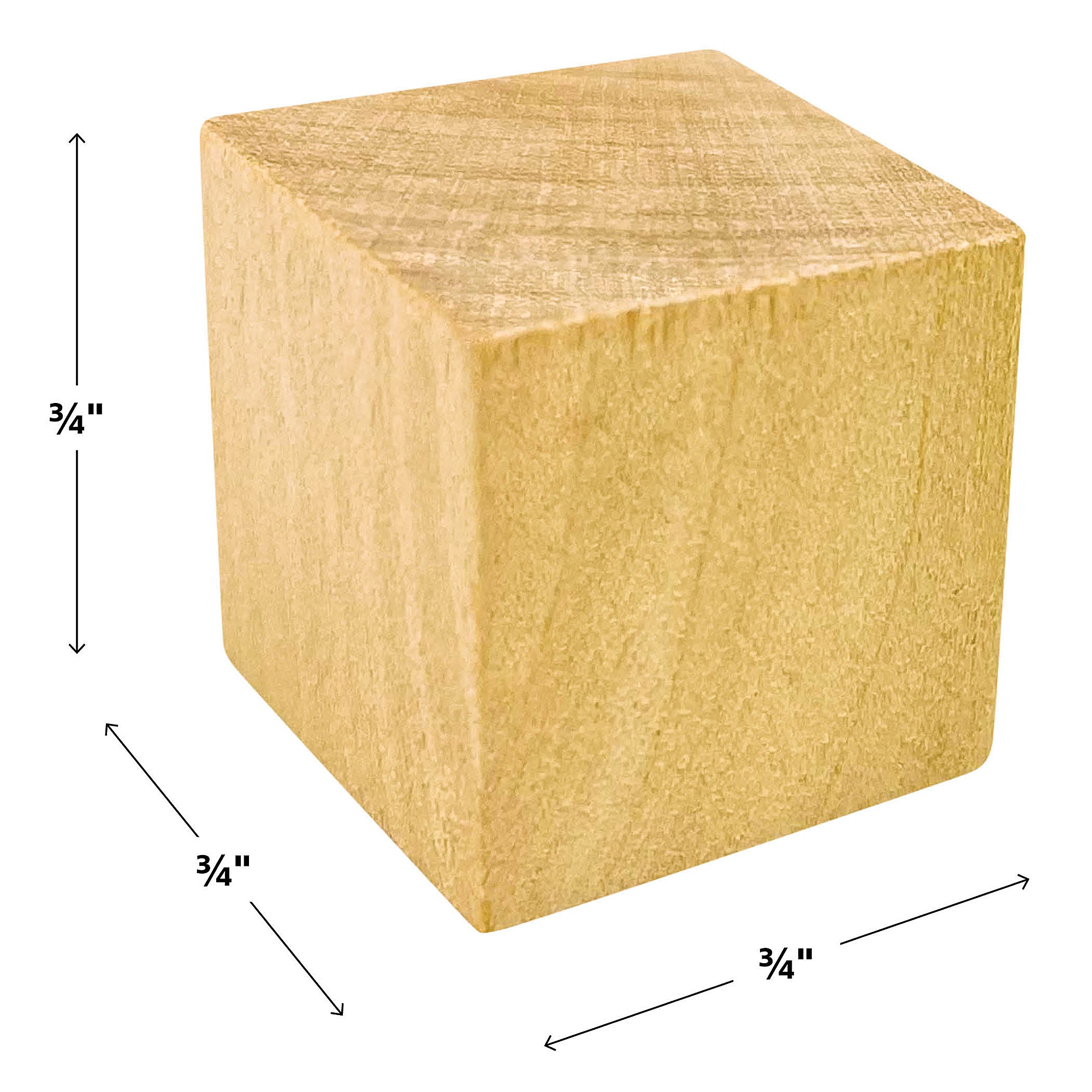 STEM Basics: Wooden Cubes, 25 Per Pack, 6 Packs