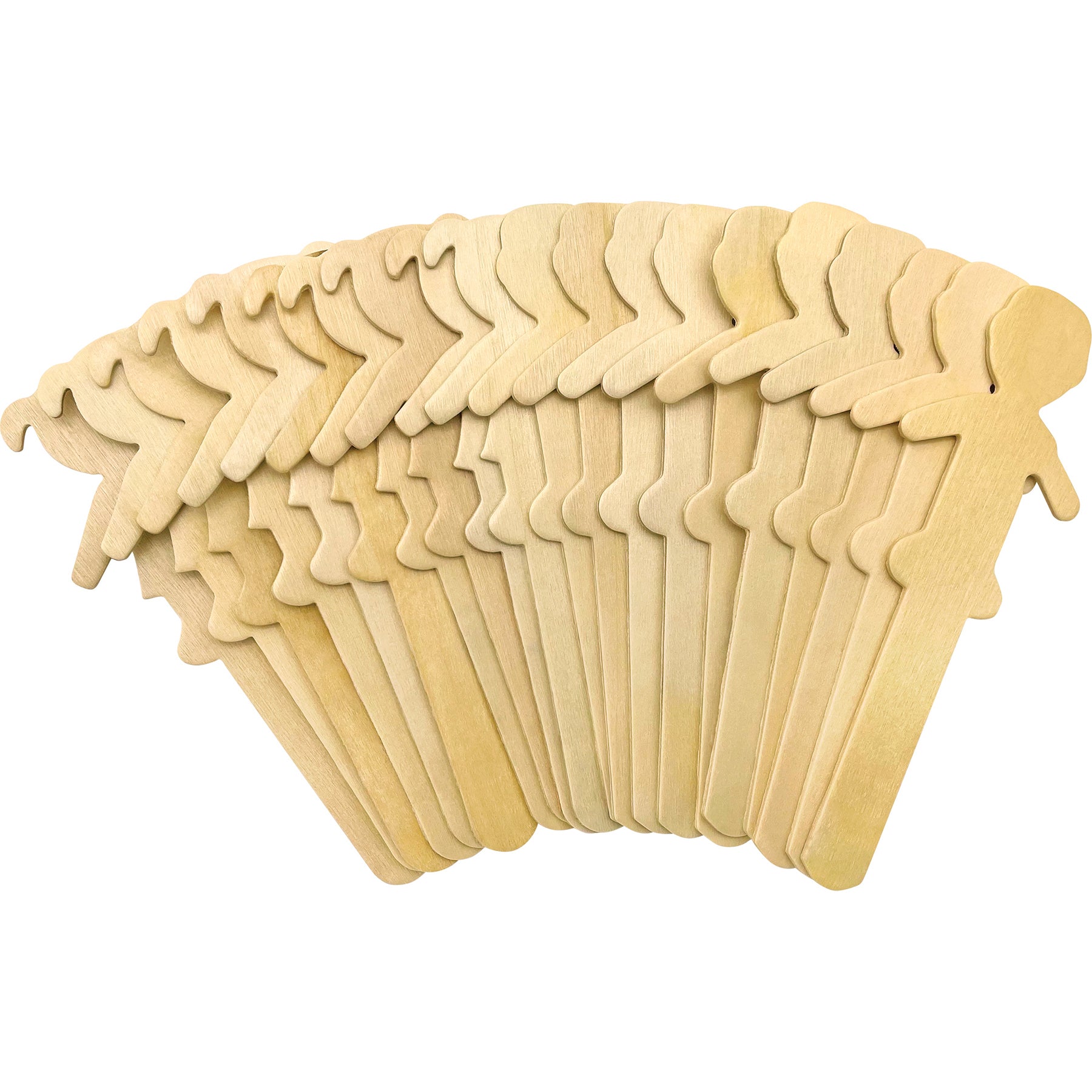 STEM Basics: People-Shaped Craft Sticks - 50 Per Pack, 3 Packs