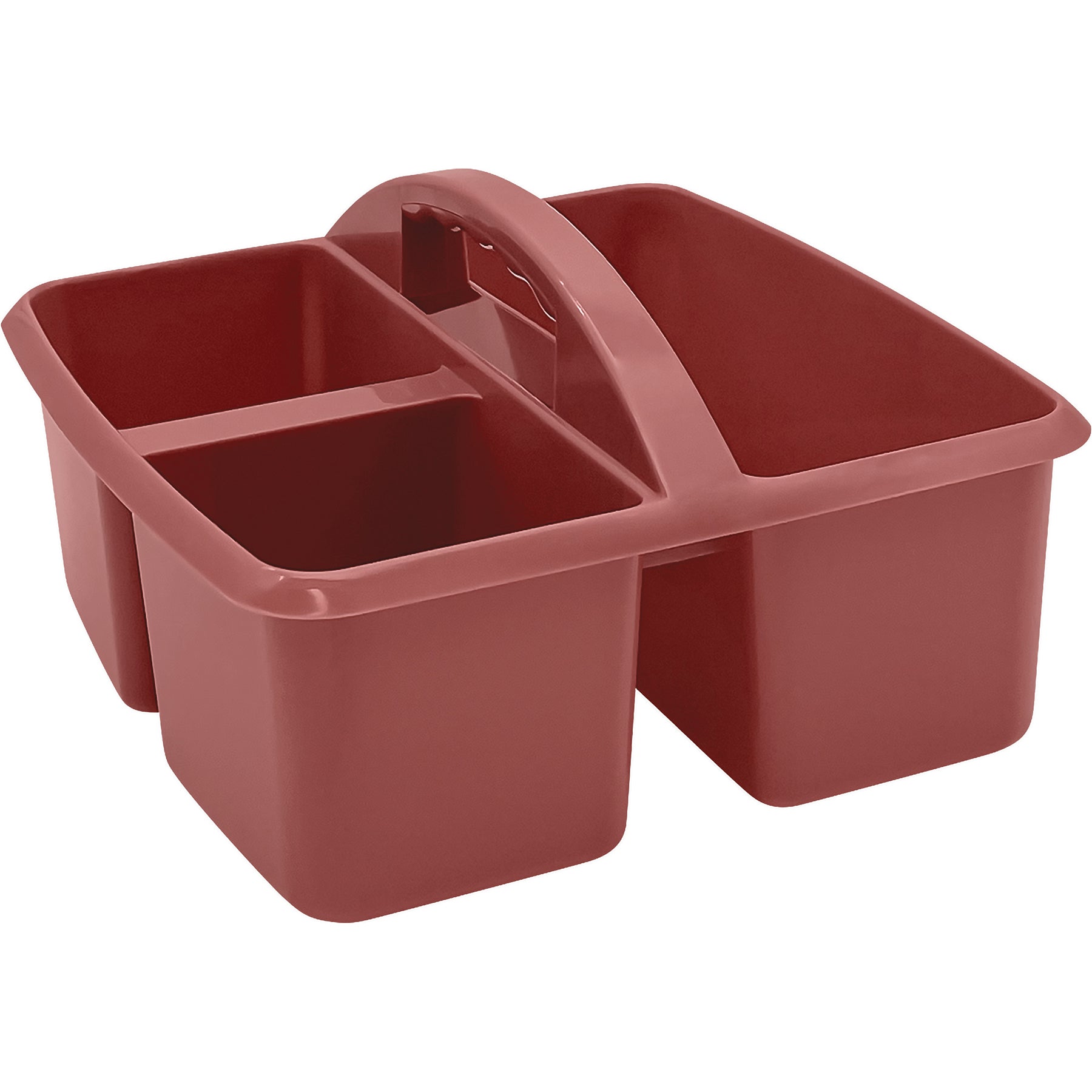 Plastic Storage Caddy, Deep Rose, Pack of 6