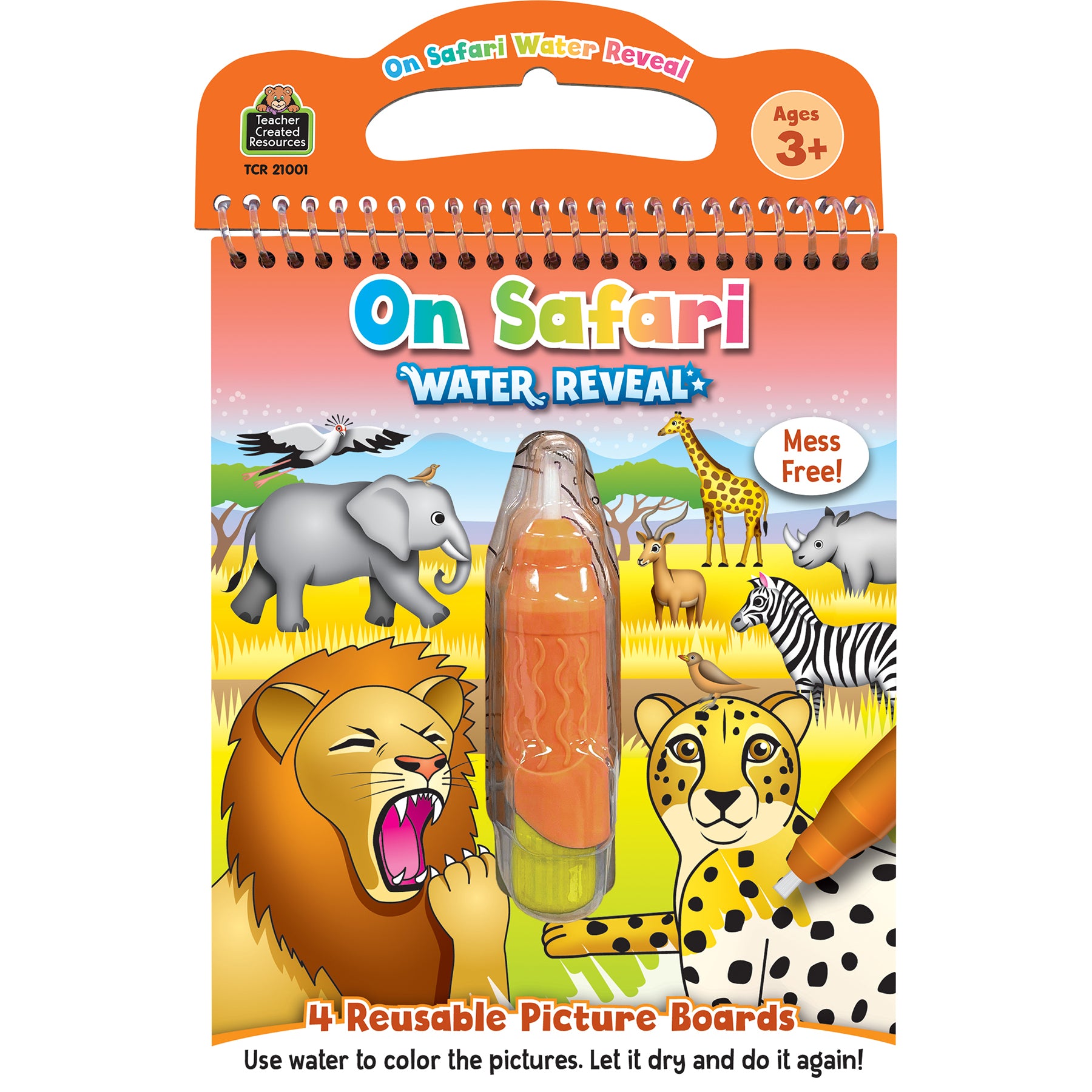 On Safari Water Reveal Book, 6 Sets