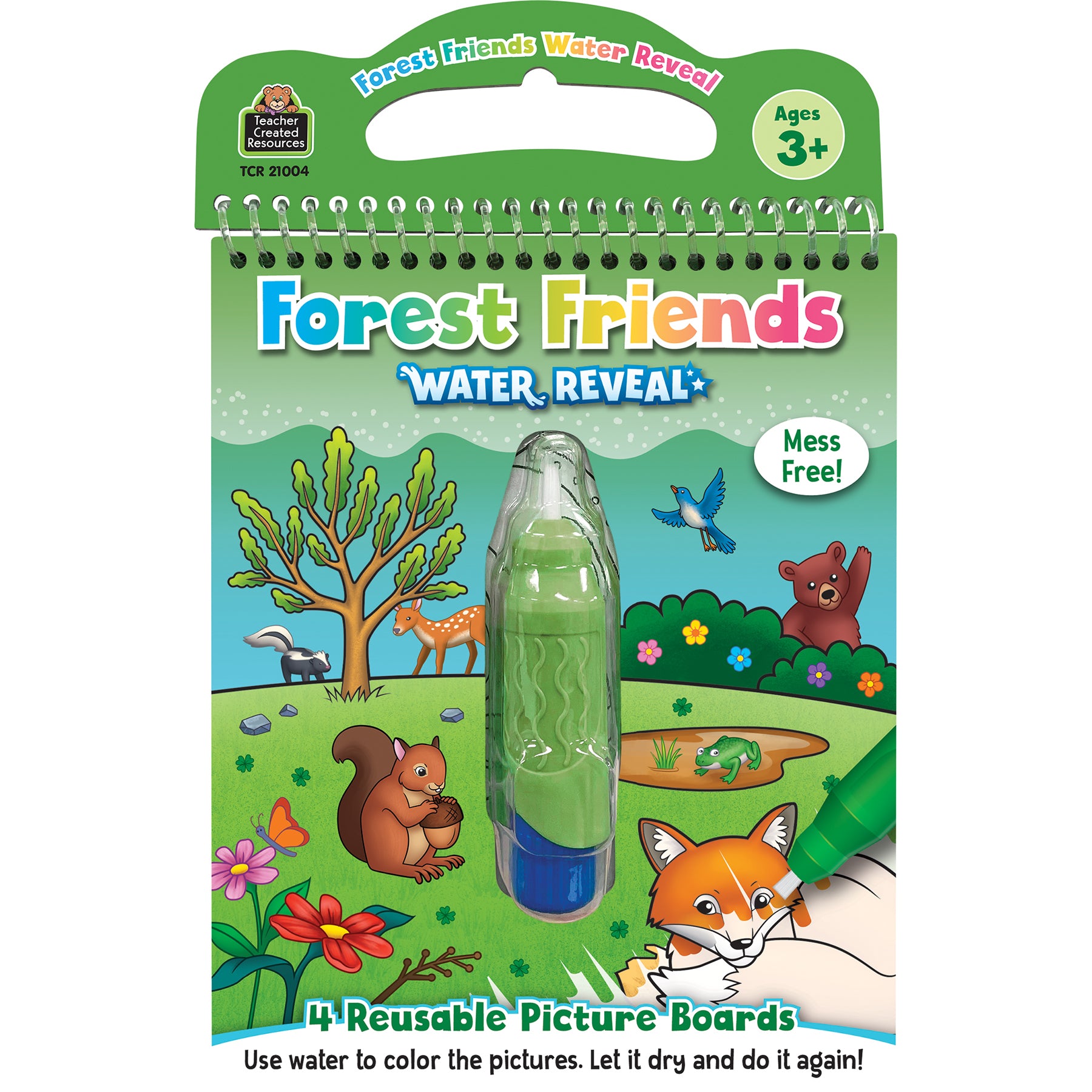 Forest Friends Water Reveal Book, 6 Sets