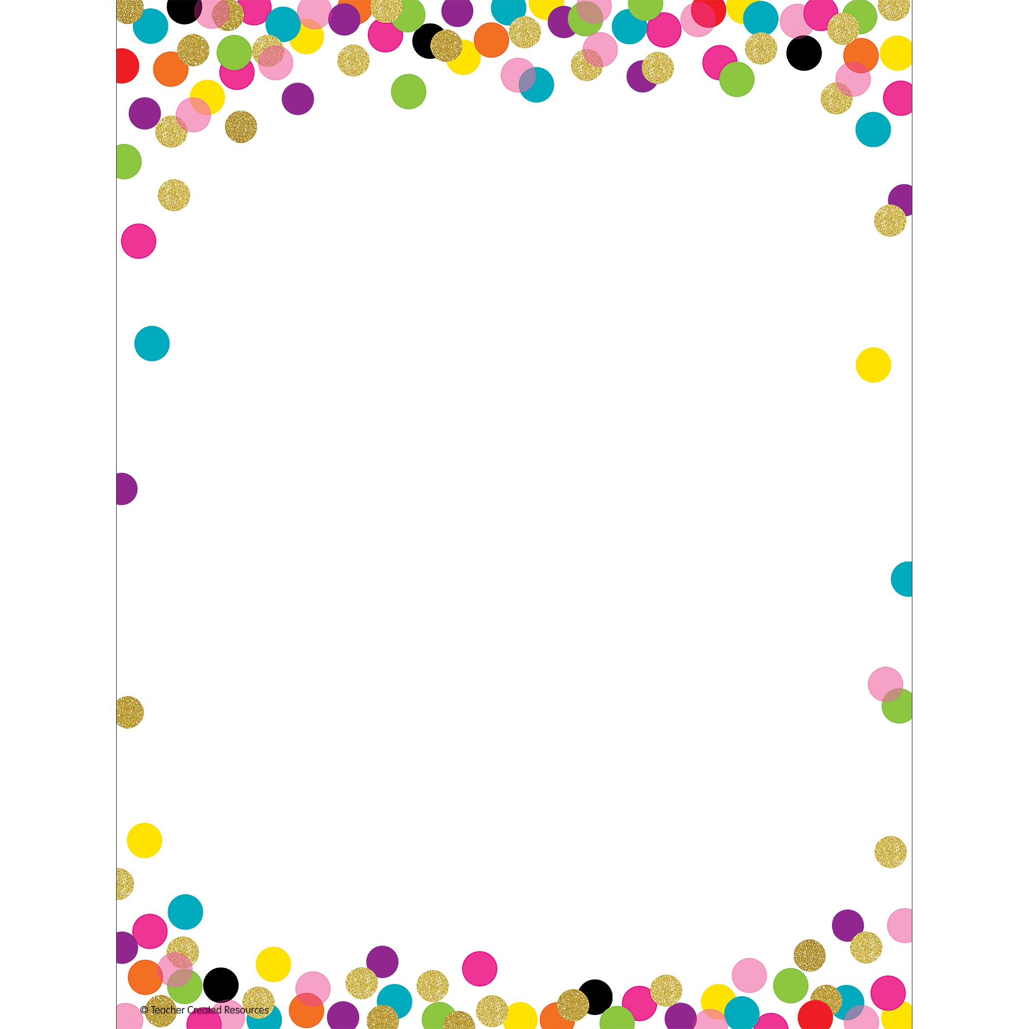 Confetti Computer Paper, 8.5" x 11", 50 Sheets Per Pack, 6 Packs