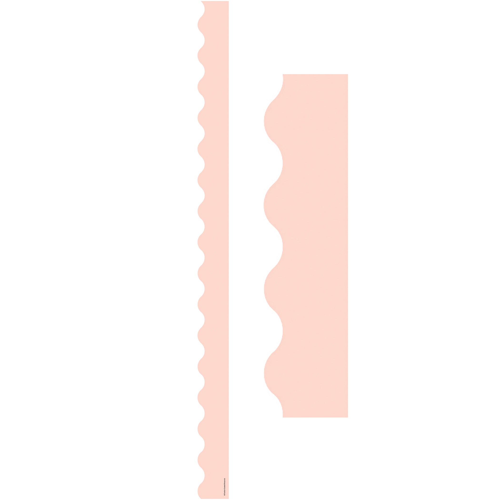 Blush Scalloped Border Trim, 35 Feet Per Pack, 6 Packs