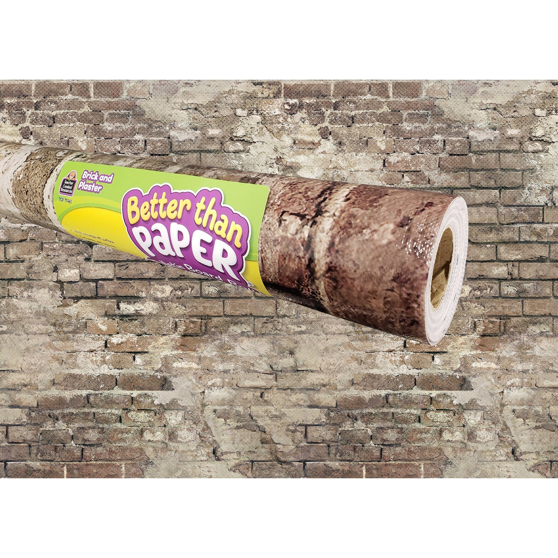 Brick and Plaster Better Than Paper Bulletin Board Roll, 4' x 12', Pack of 4