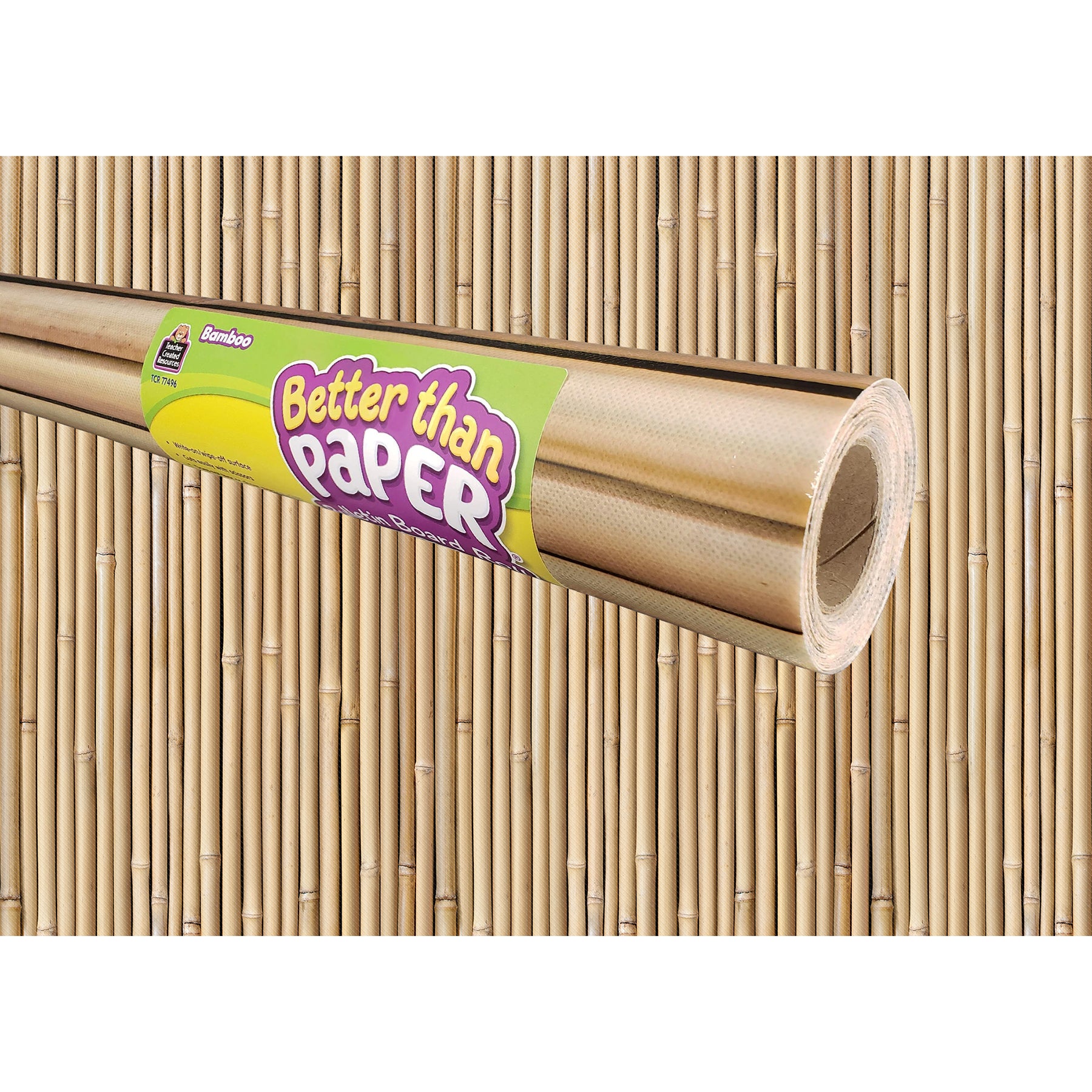 Bamboo Better Than Paper Bulletin Board Roll, 4' x 12', Pack of 4