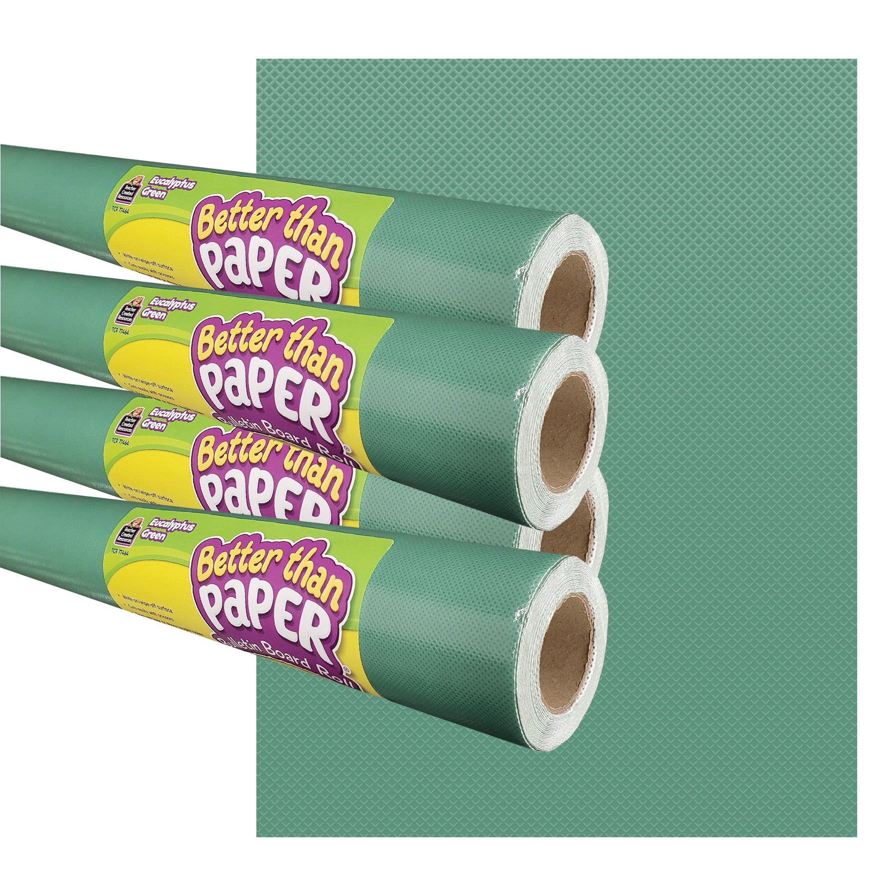 Eucalyptus Green Better Than Paper Bulletin Board Roll, 4' x 12', Pack of 4