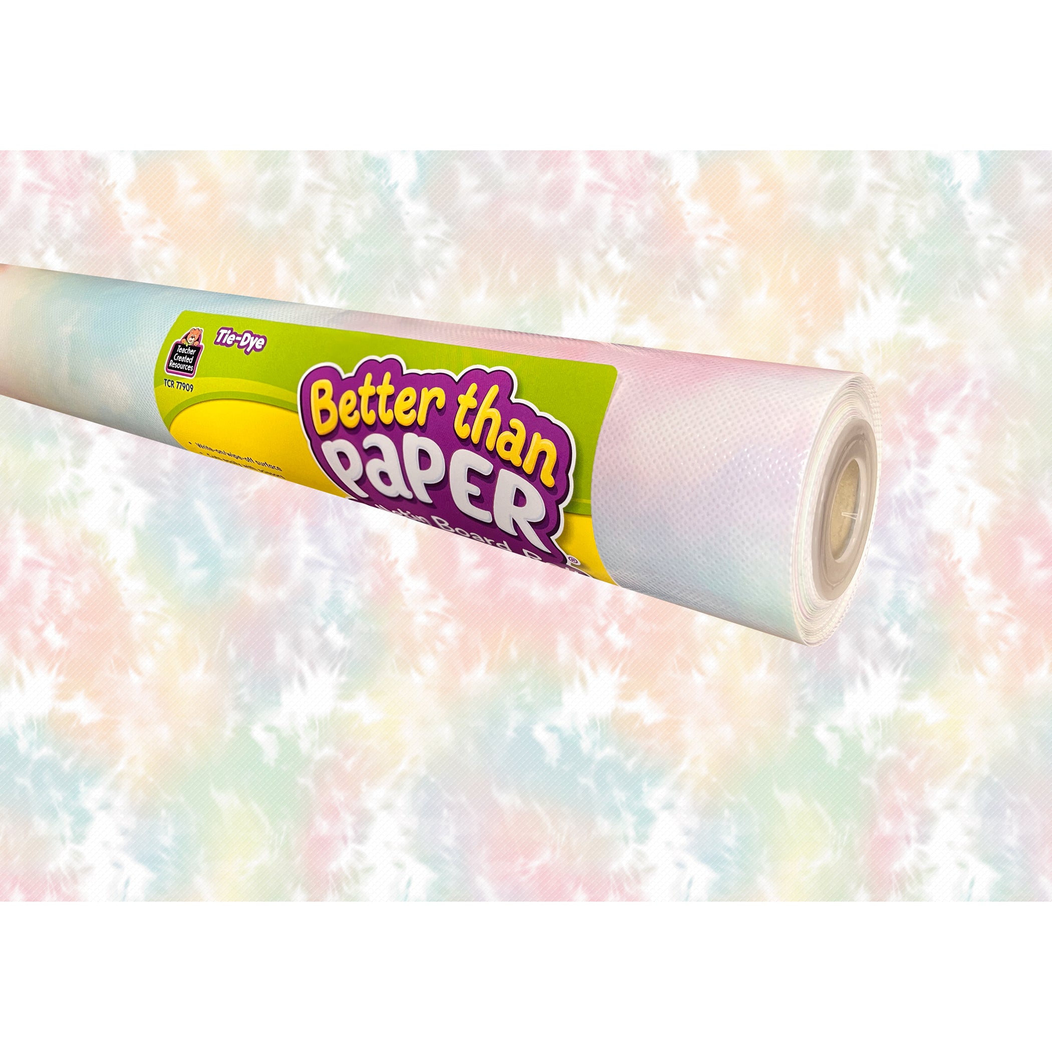 Better Than Paper Bulletin Board Roll, Tie-Dye, 4-Pack