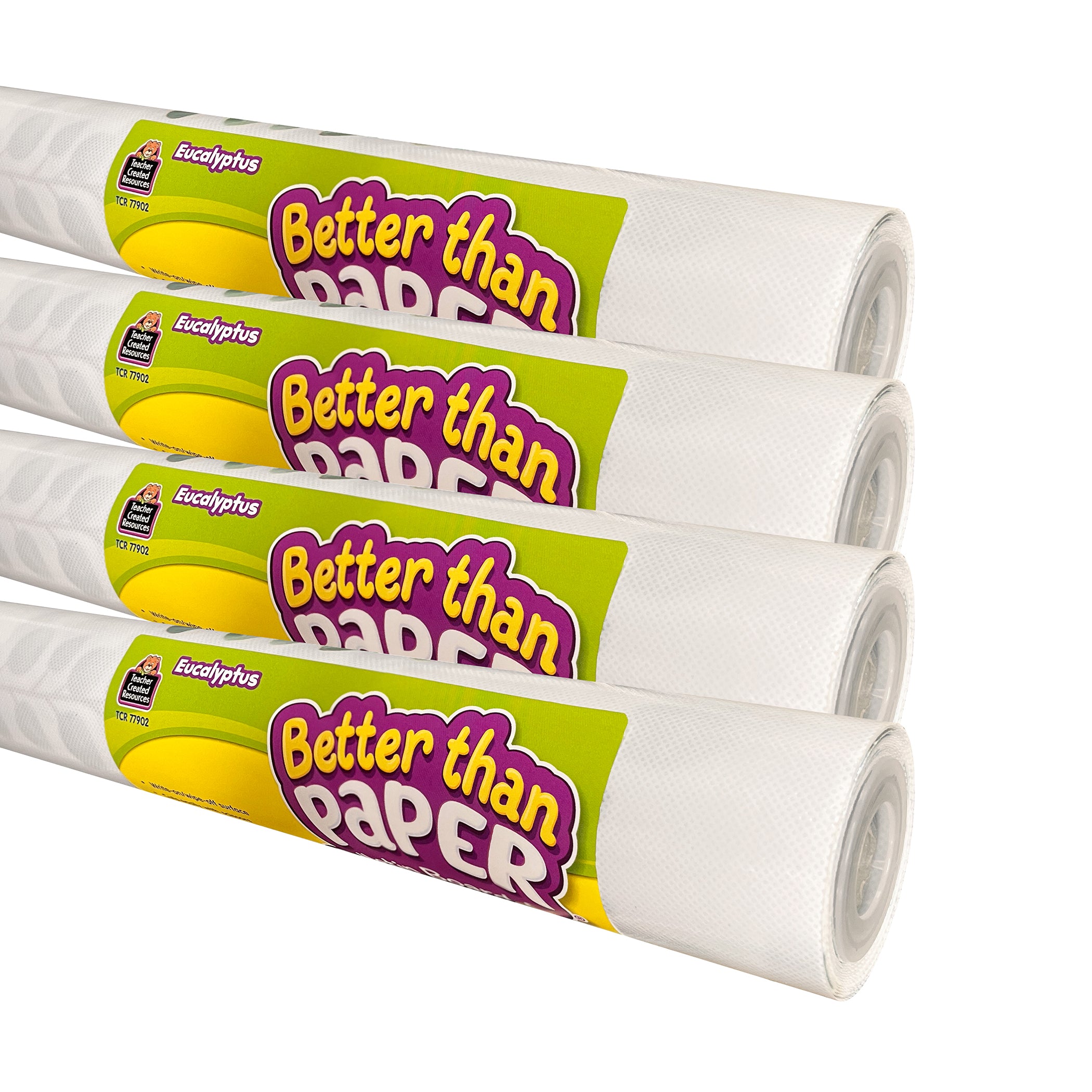 Better Than Paper Bulletin Board Roll, Eucalyptus, 4-Pack