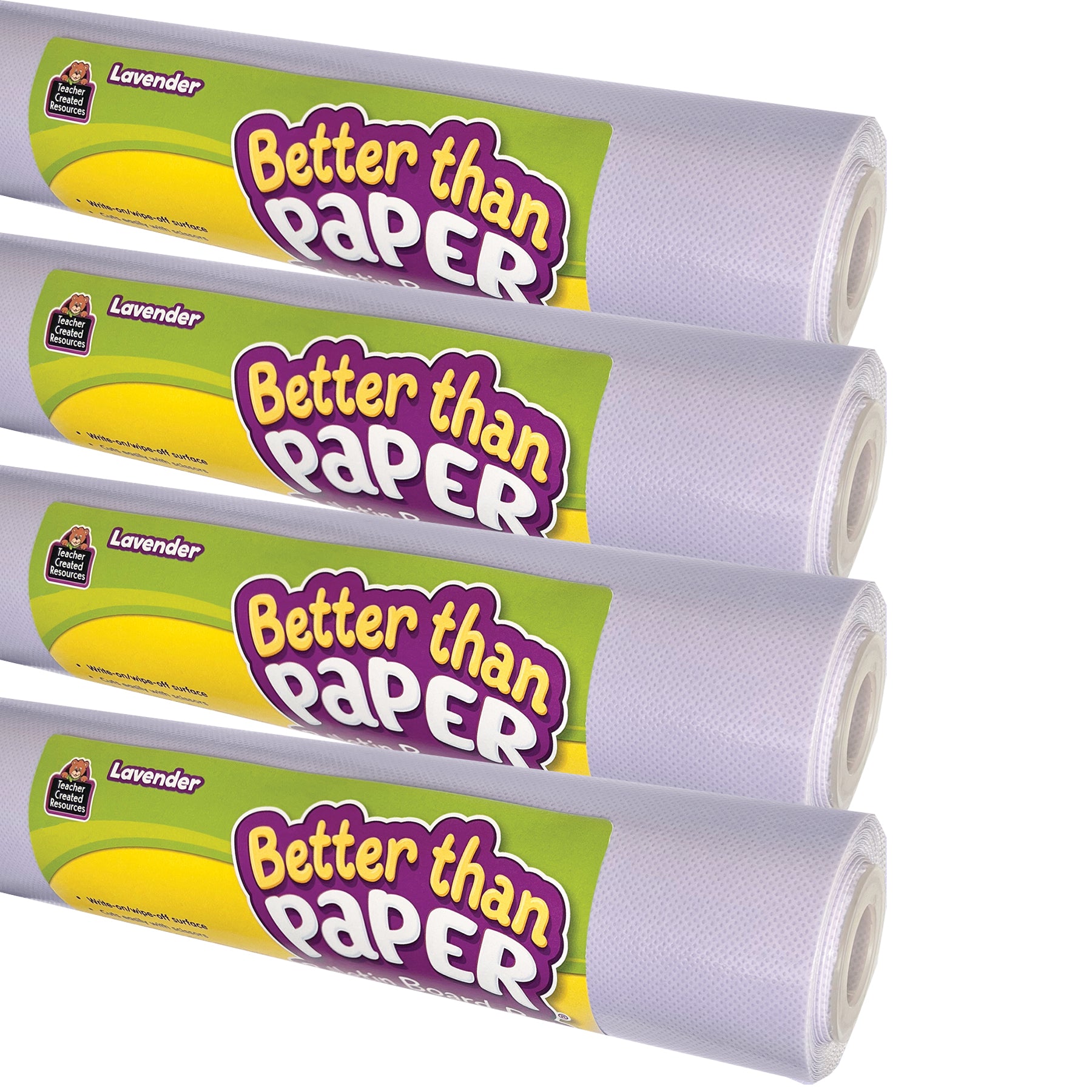 Better Than Paper® Bulletin Board Roll, Lavender, 4-Pack