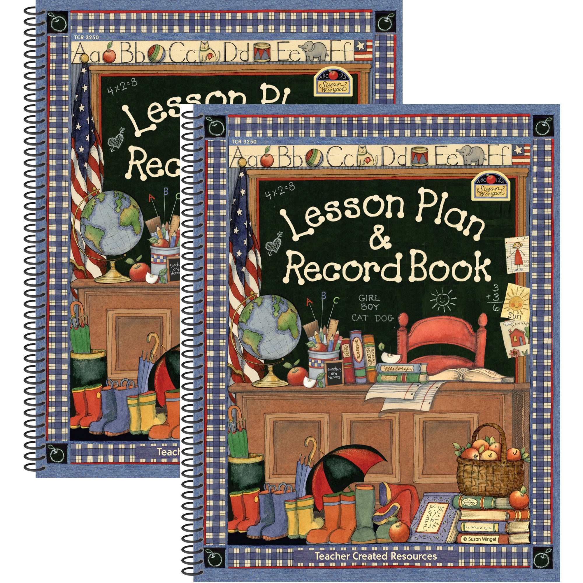 Susan Winget Lesson Plan & Record Book, Pack of 2