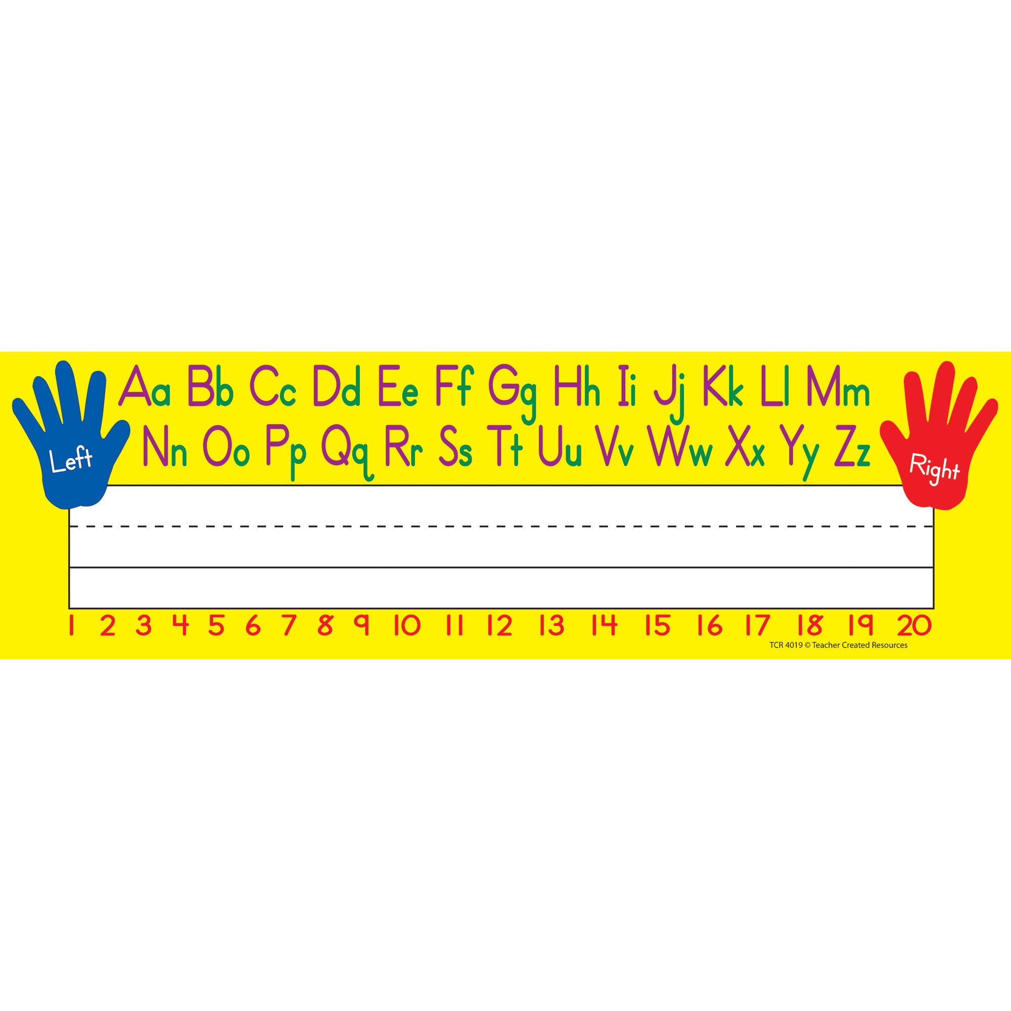 Left/Right Alphabet Name Plates, 36 Per Pack, 6 Packs