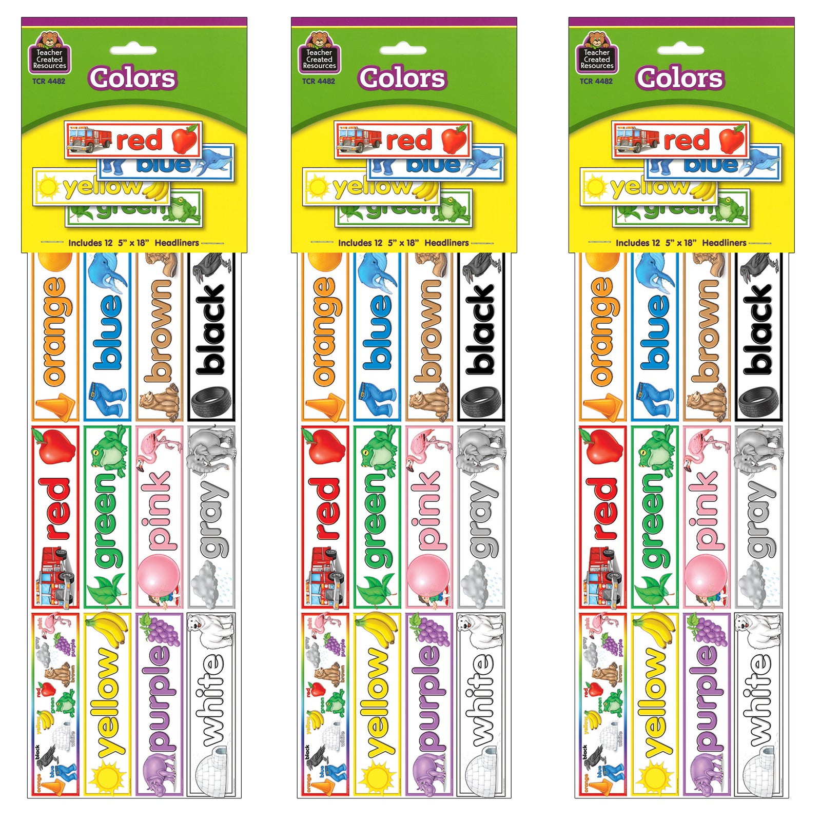 Colors Headliners, 12 Per Pack, 3 Packs