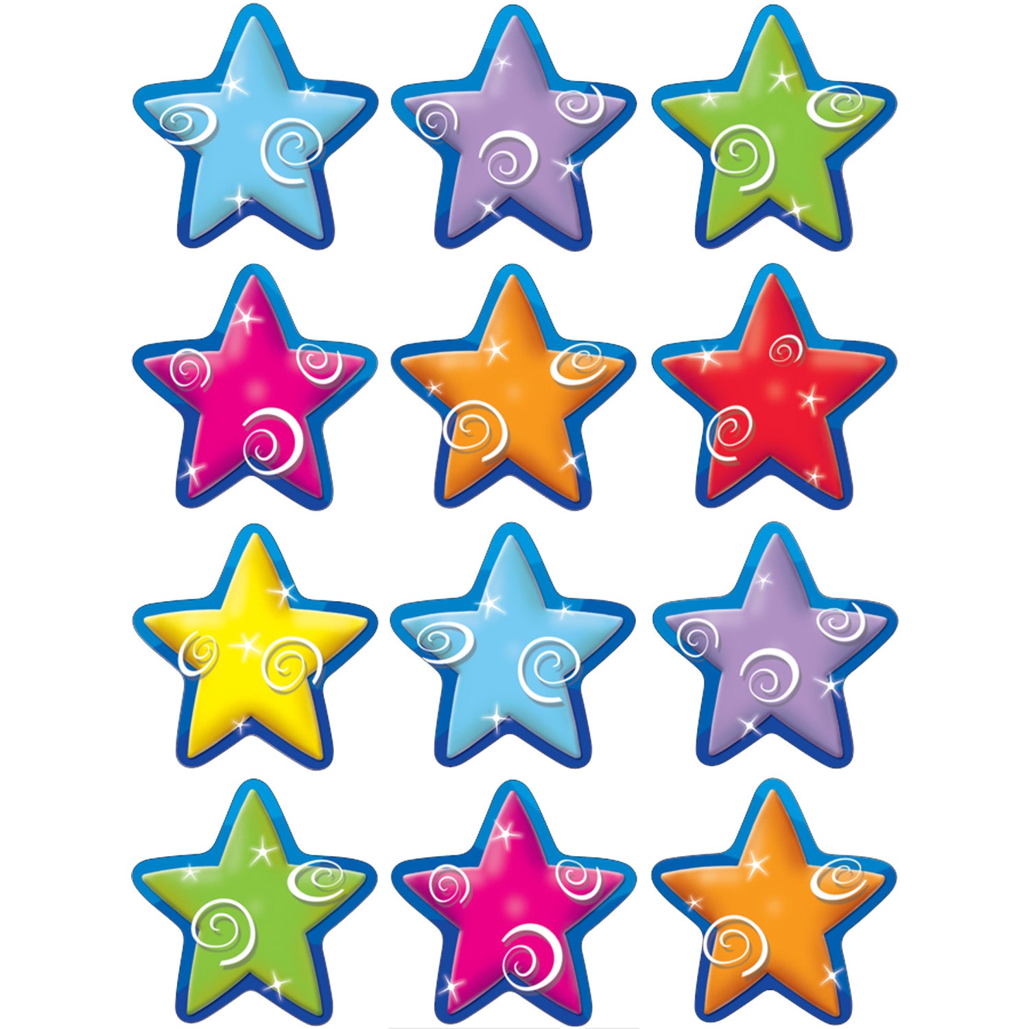 Stars Mini Accents, 36 Per Pack, 6 Packs