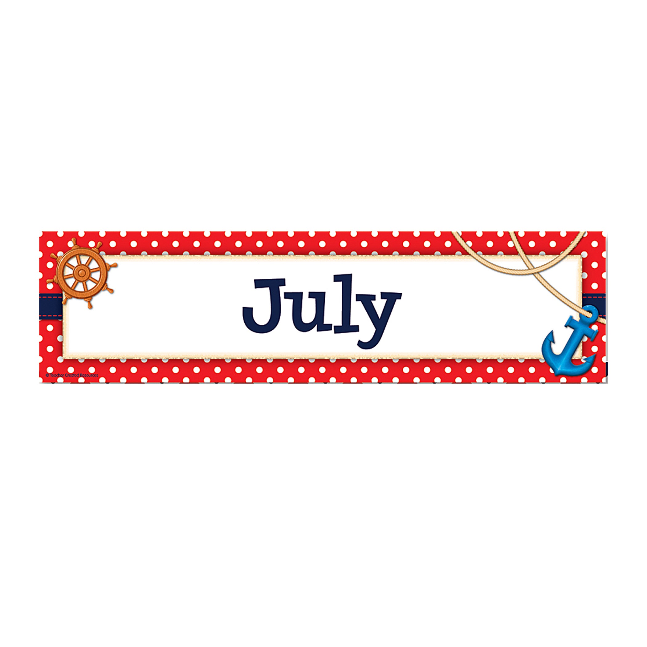 Nautical Calendar Bulletin Board Display Set