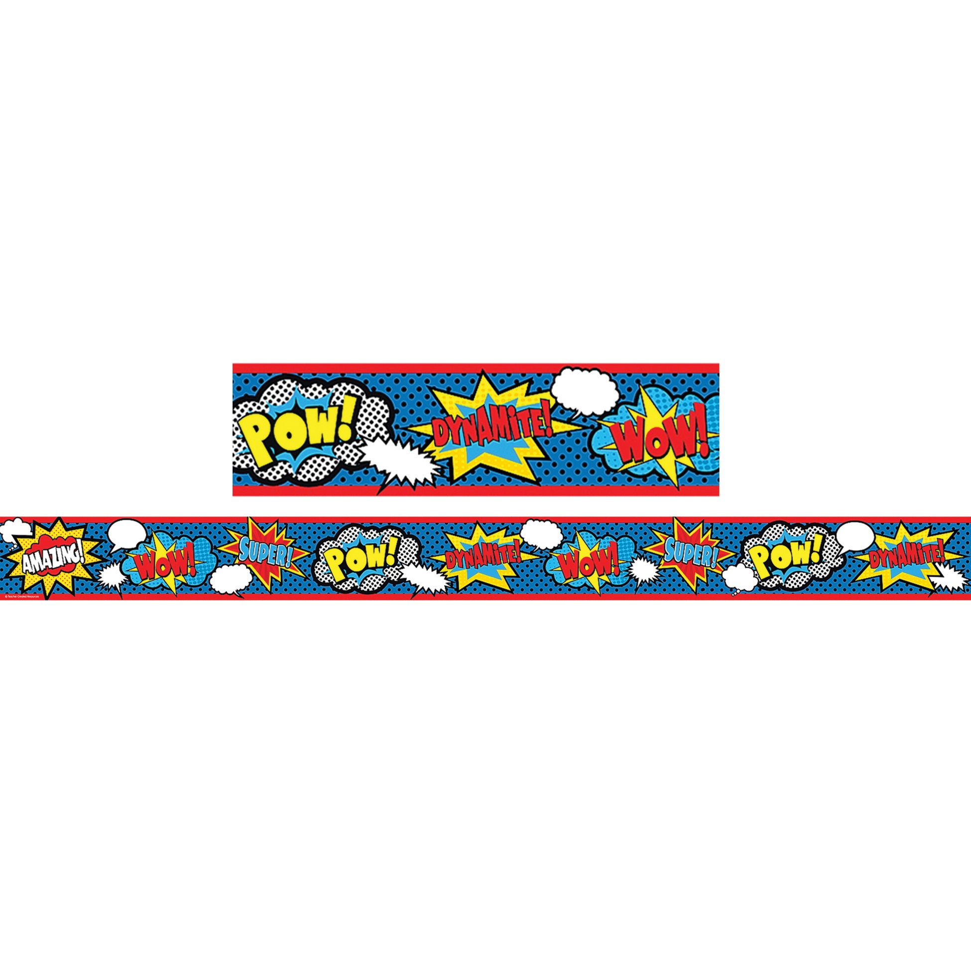 Superhero Straight Border Trim, 35 Feet Per Pack, 6 Packs