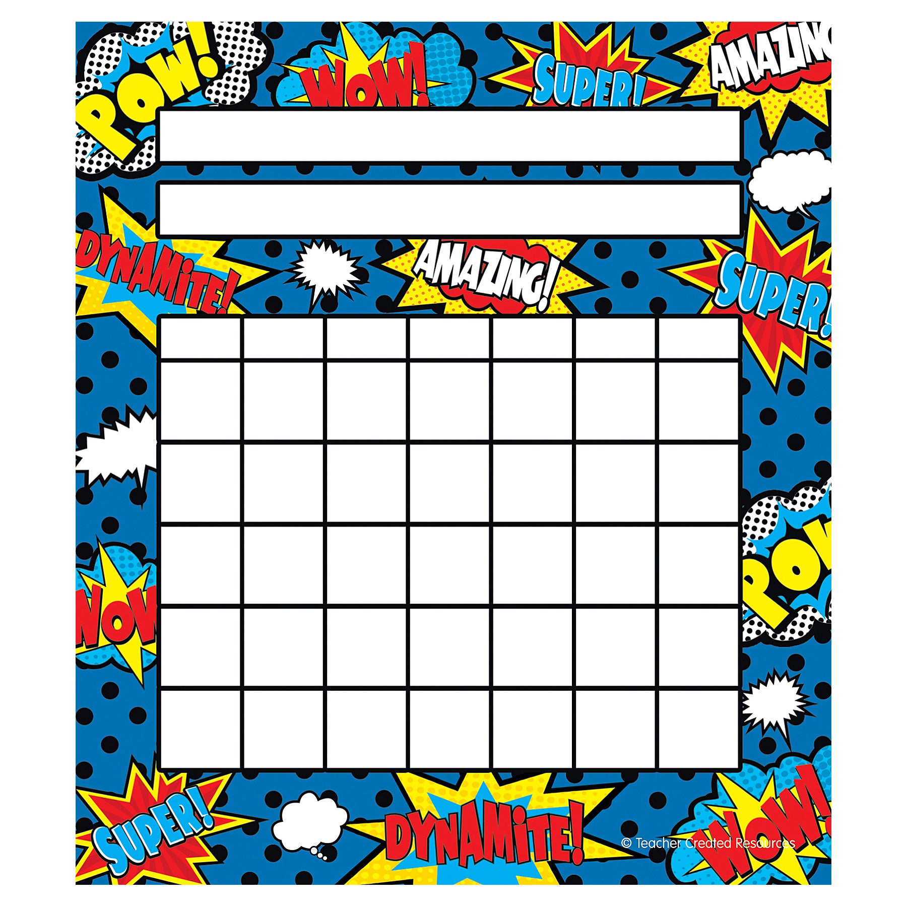 Superhero Incentive Chart, 36 Per Pack, 6 Packs