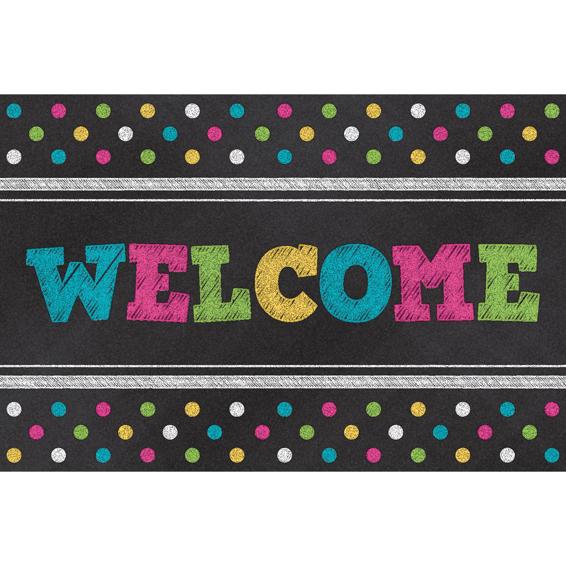Chalkboard Brights Welcome Postcards, 30 Per Pack, 6 Packs