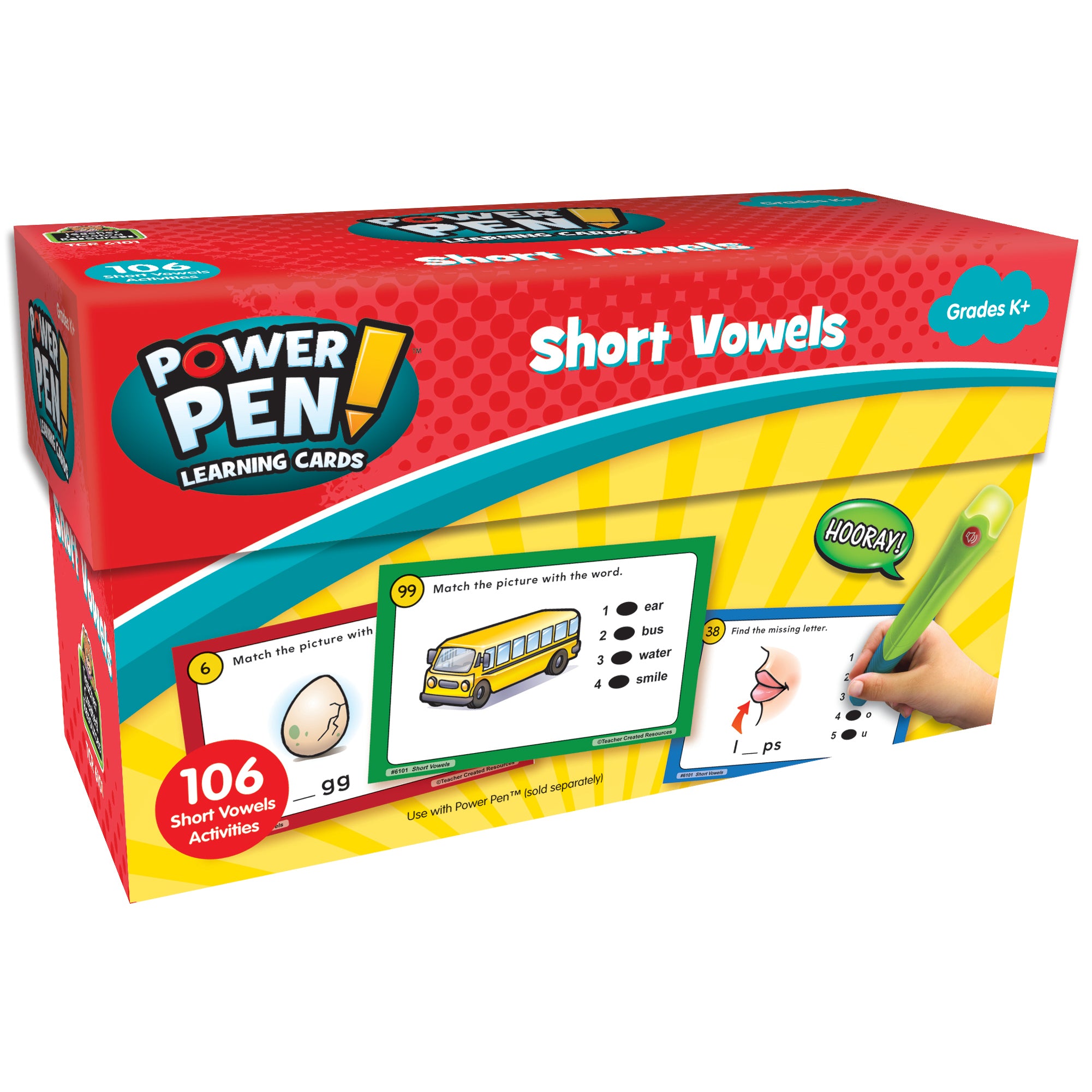 Power Pen™ Learning Cards: Short Vowels