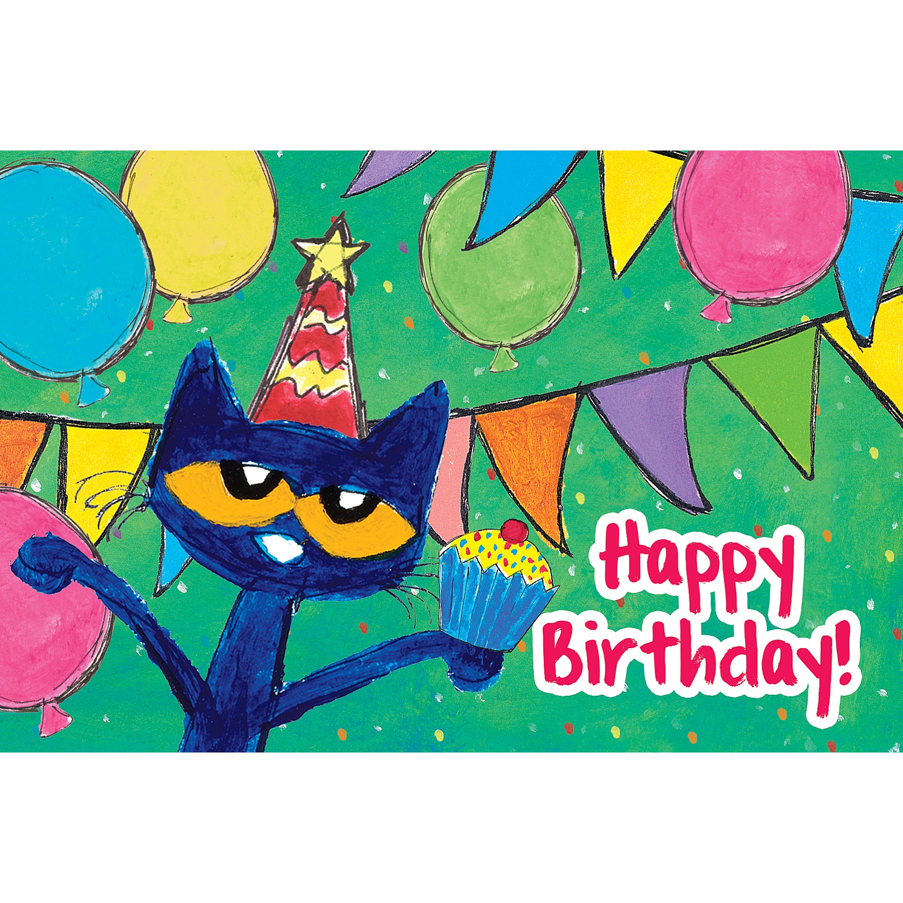 Pete The Cat Happy Birthday Postcards, 30 Per Pack, 6 Packs