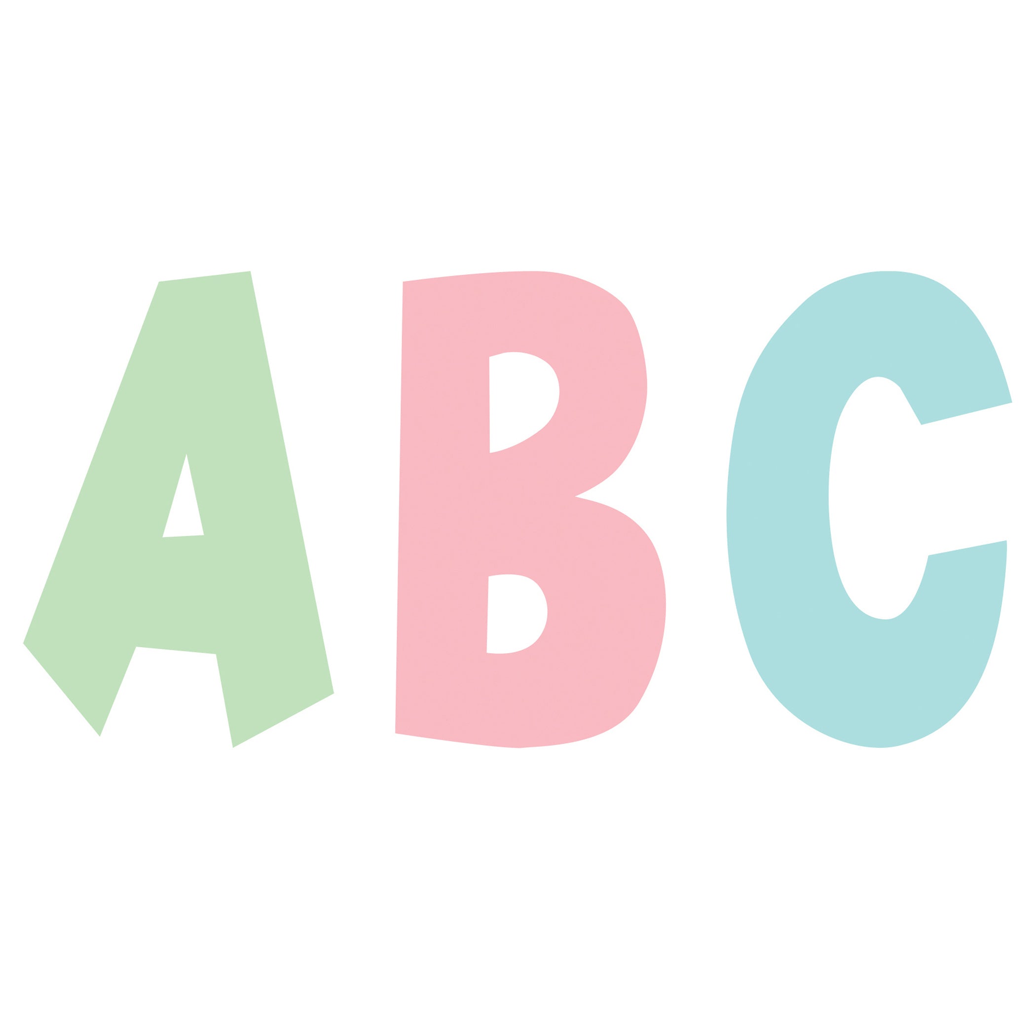 Pastel Pop 7" Fun Font Letters, 120 Per Pack, 2 Packs