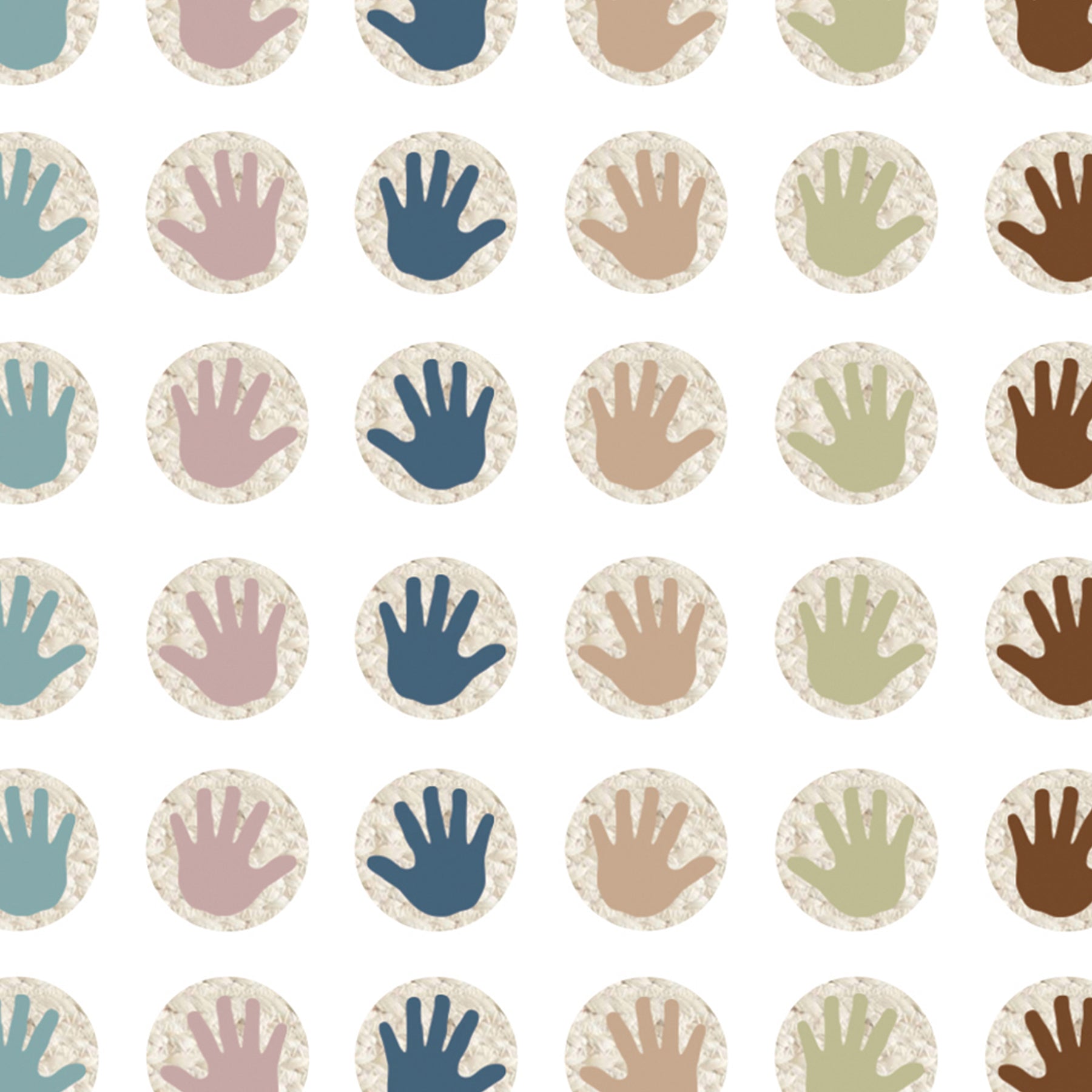 Everyone is Welcome Helping Hands Mini Stickers, 378 Per Pack, 6 Packs