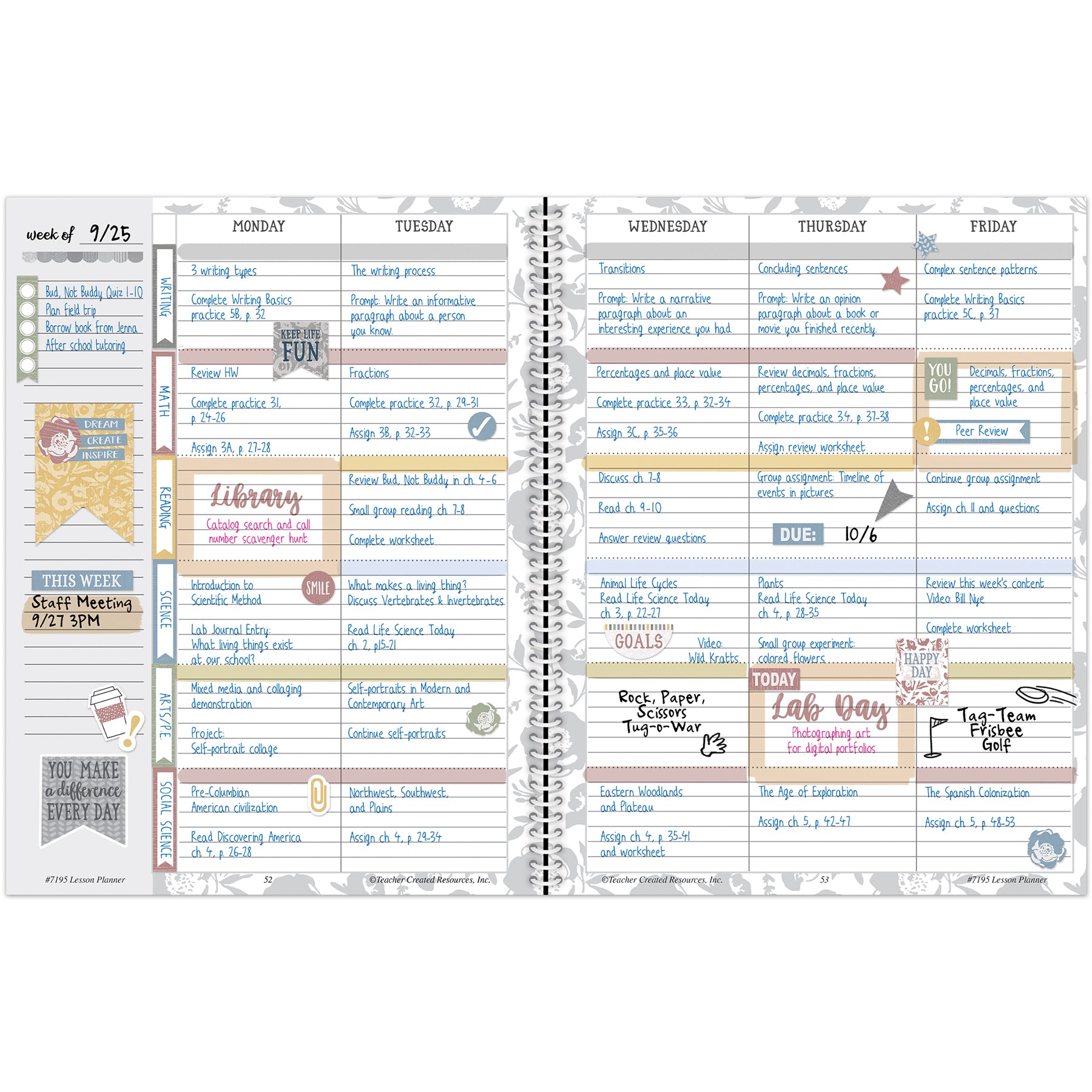 Classroom Cottage Teacher Planner