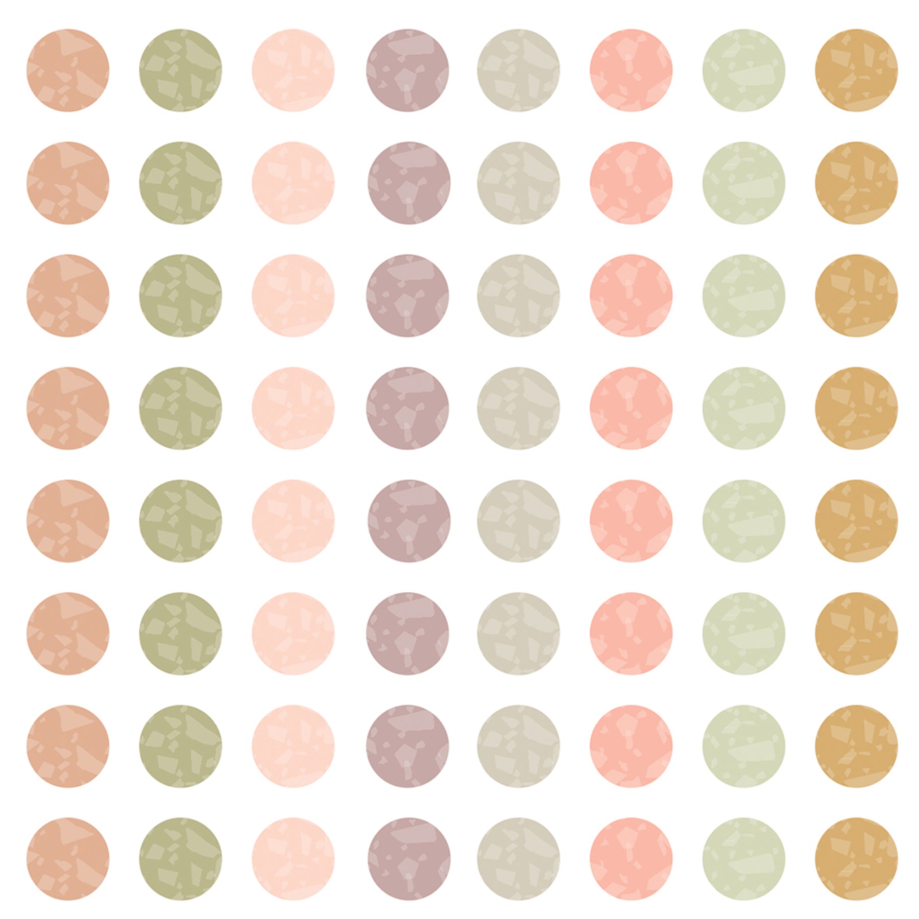 Terrazzo Tones Circles Mini Stickers Valu-Pak, 1144 Per Pack, 6 Packs