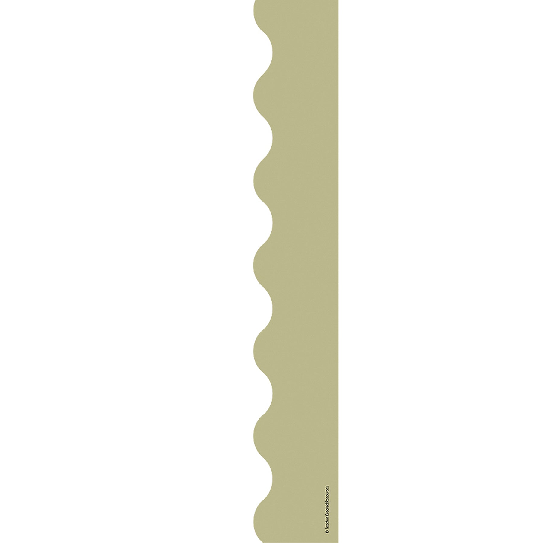 Olive Green Scalloped Border Trim, 35 Feet Per Pack, 6 Packs