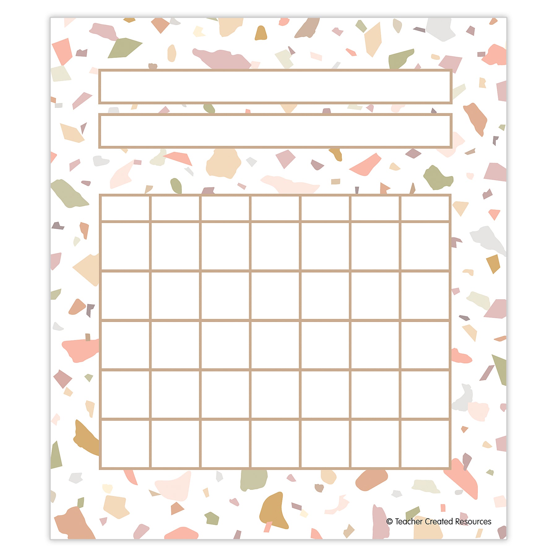 Terrazzo Tones Incentive Charts, 36 Per Pack, 6 Packs