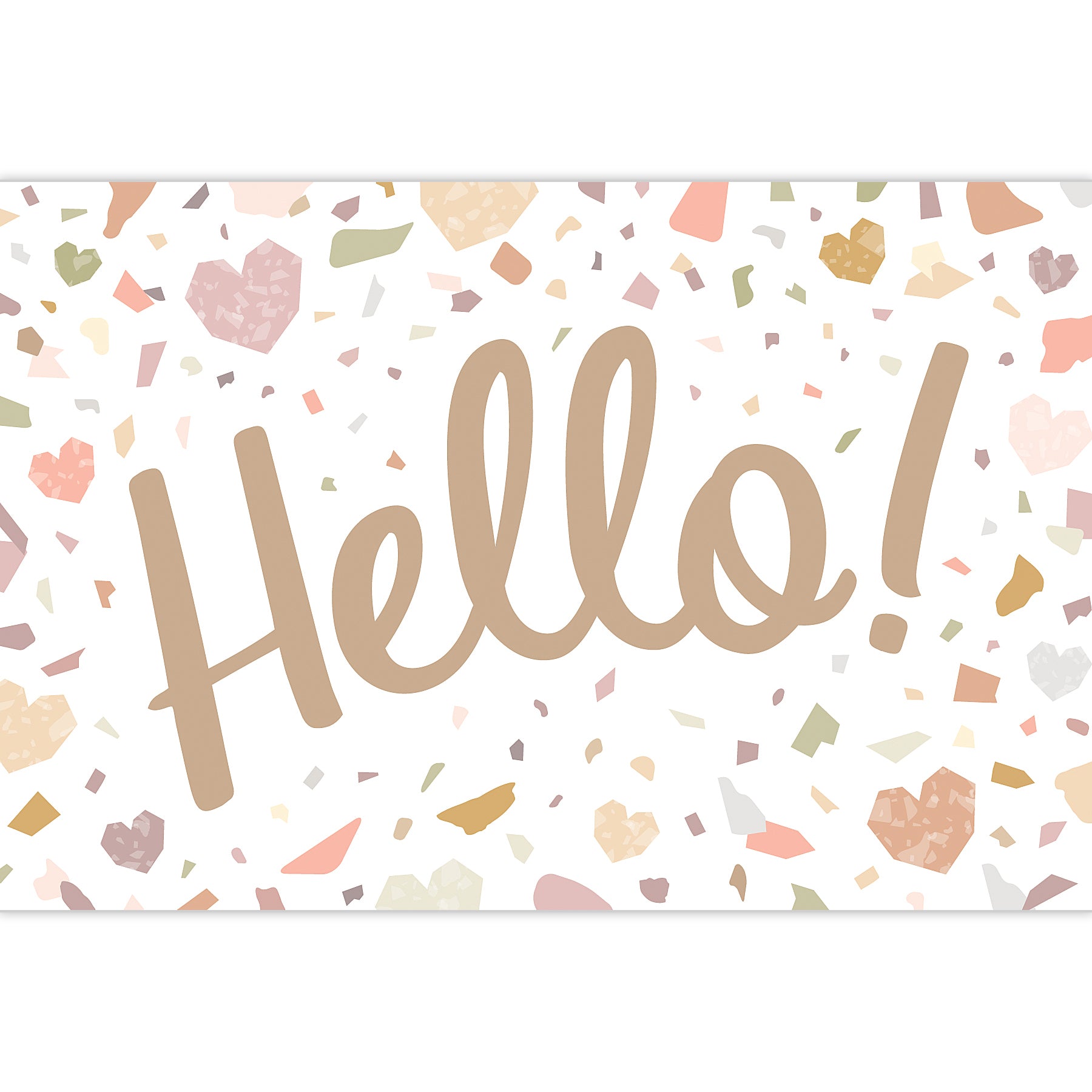 Terrazzo Tones Hello Postcards, 30 Per Pack, 6 Packs