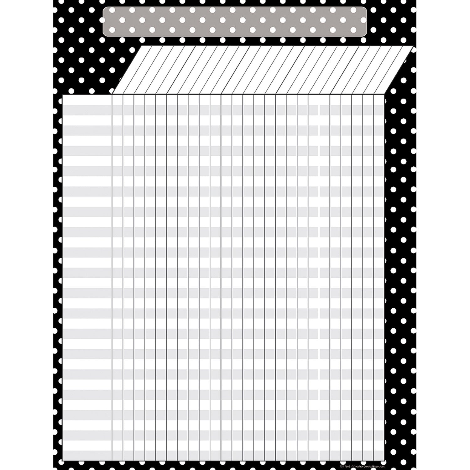 Black Polka Dots Incentive Chart, Pack of 6