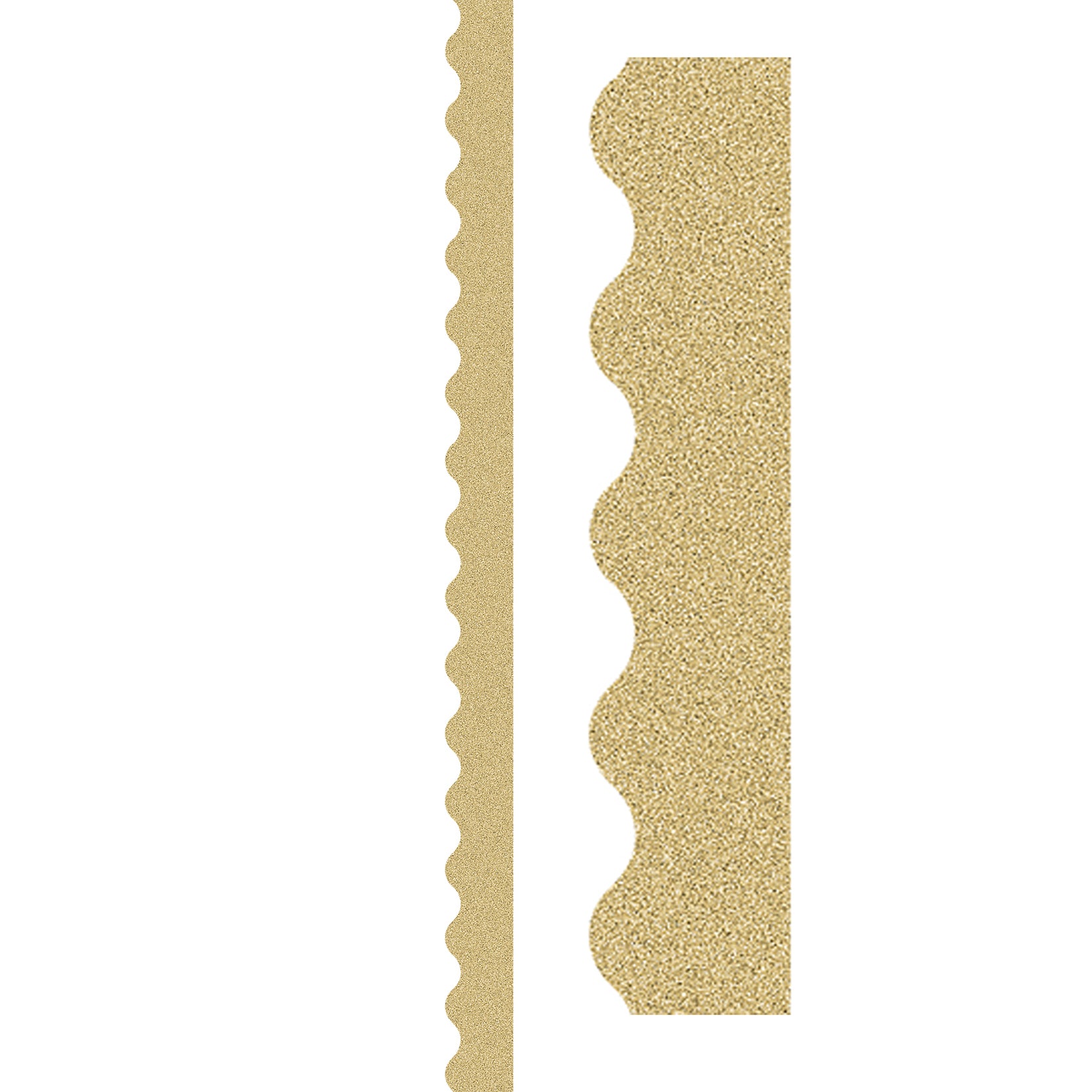 Gold Glitz Scalloped Border Trim, 35 Feet Per Pack, 3 Packs