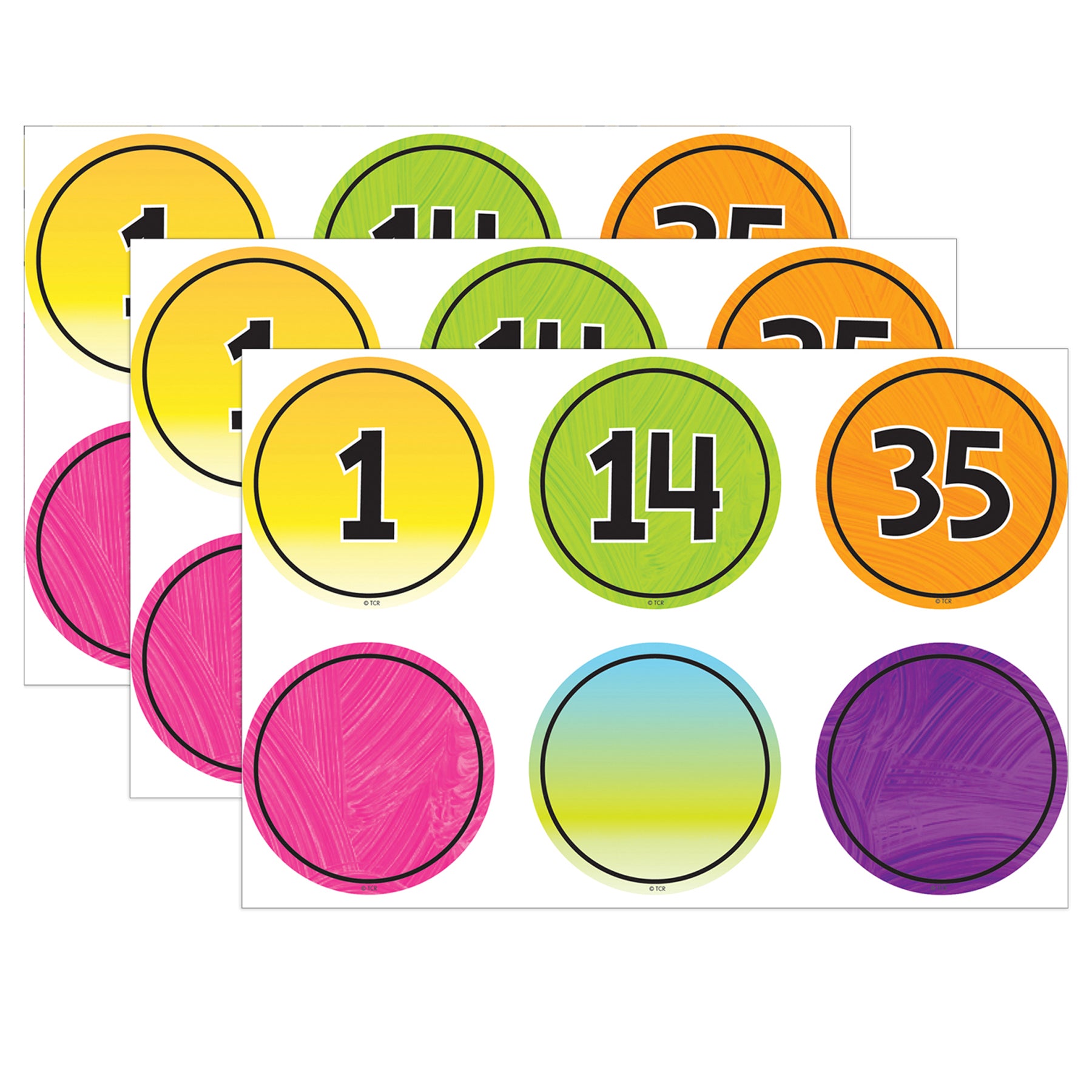 Brights 4Ever Numbers Magnetic Accents, 42 Per Pack, 3 Packs